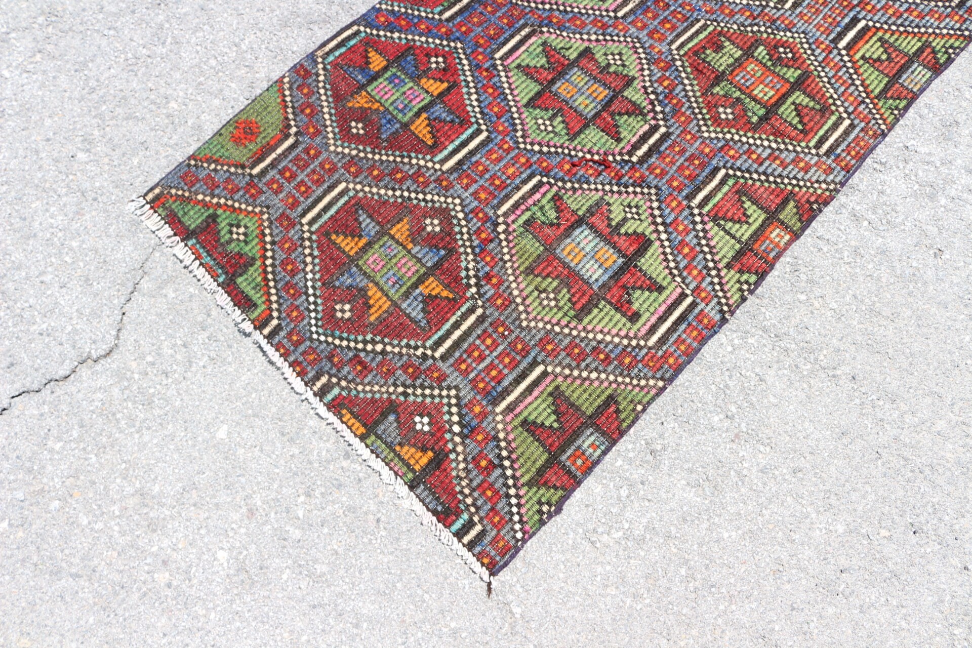 Kilim, Mutfak Halısı, Yün Halı, Oushak Halısı, Kahverengi Oushak Halısı, Türk Halısı, Yatak Odası Halısı, Vintage Halı, Doğal Halılar, 2,9x5,2 ft Accent Halı