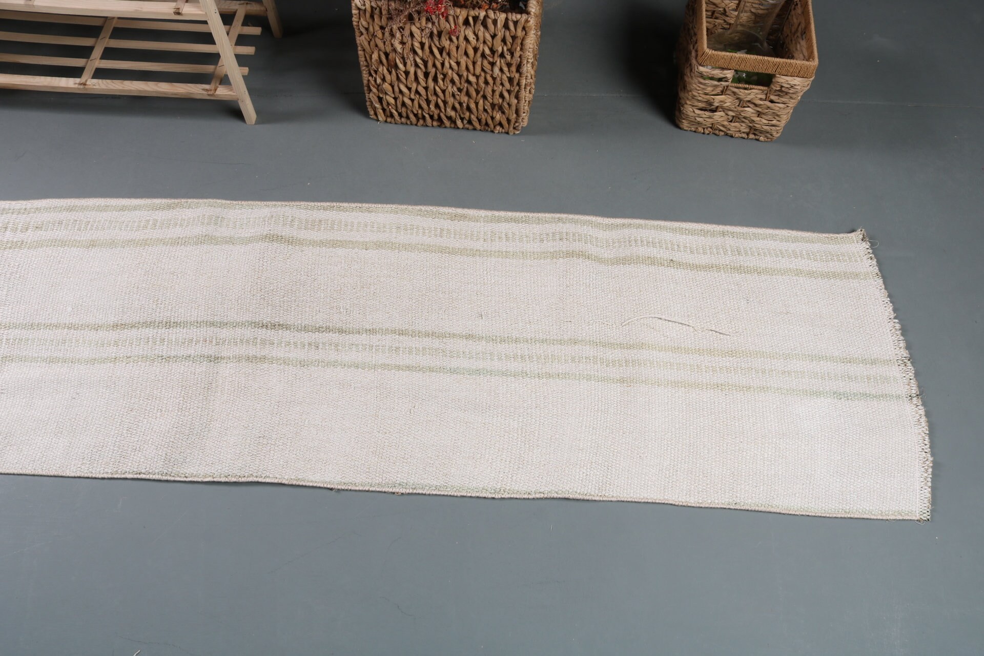 Vintage Halı, Mutfak Halıları, Vintage Oushak Halıları, Merdiven Halısı, 1.7x7.6 ft Runner Halısı, Oryantal Halılar, Mutfak Halısı, Türk Halısı, Renkli Halı