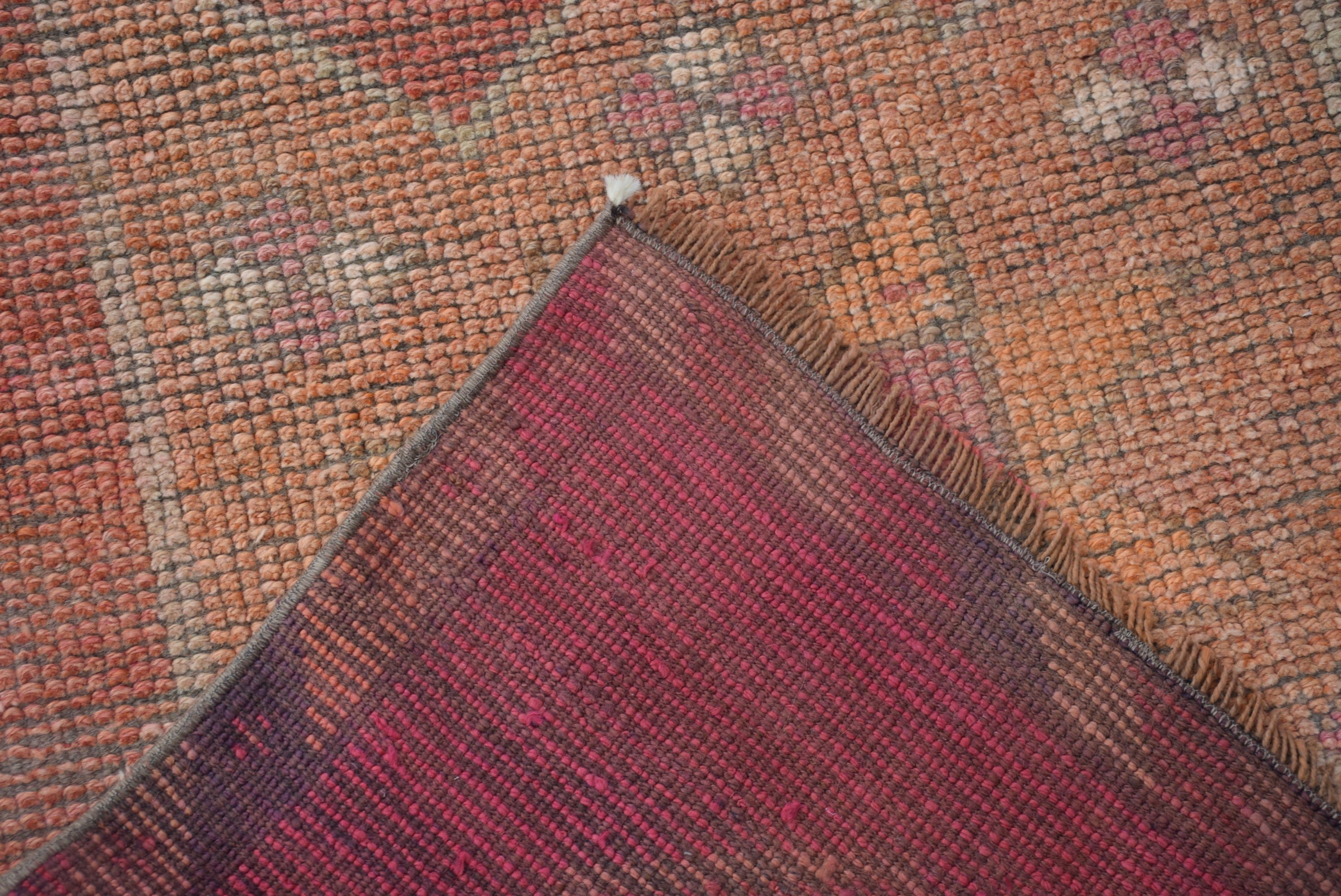 Red Home Decor Rug, Floor Rug, Corridor Rugs, 2.9x10.4 ft Runner Rug, Turkish Rug, Rugs for Runner, Stair Rugs, Bedroom Rugs, Vintage Rugs