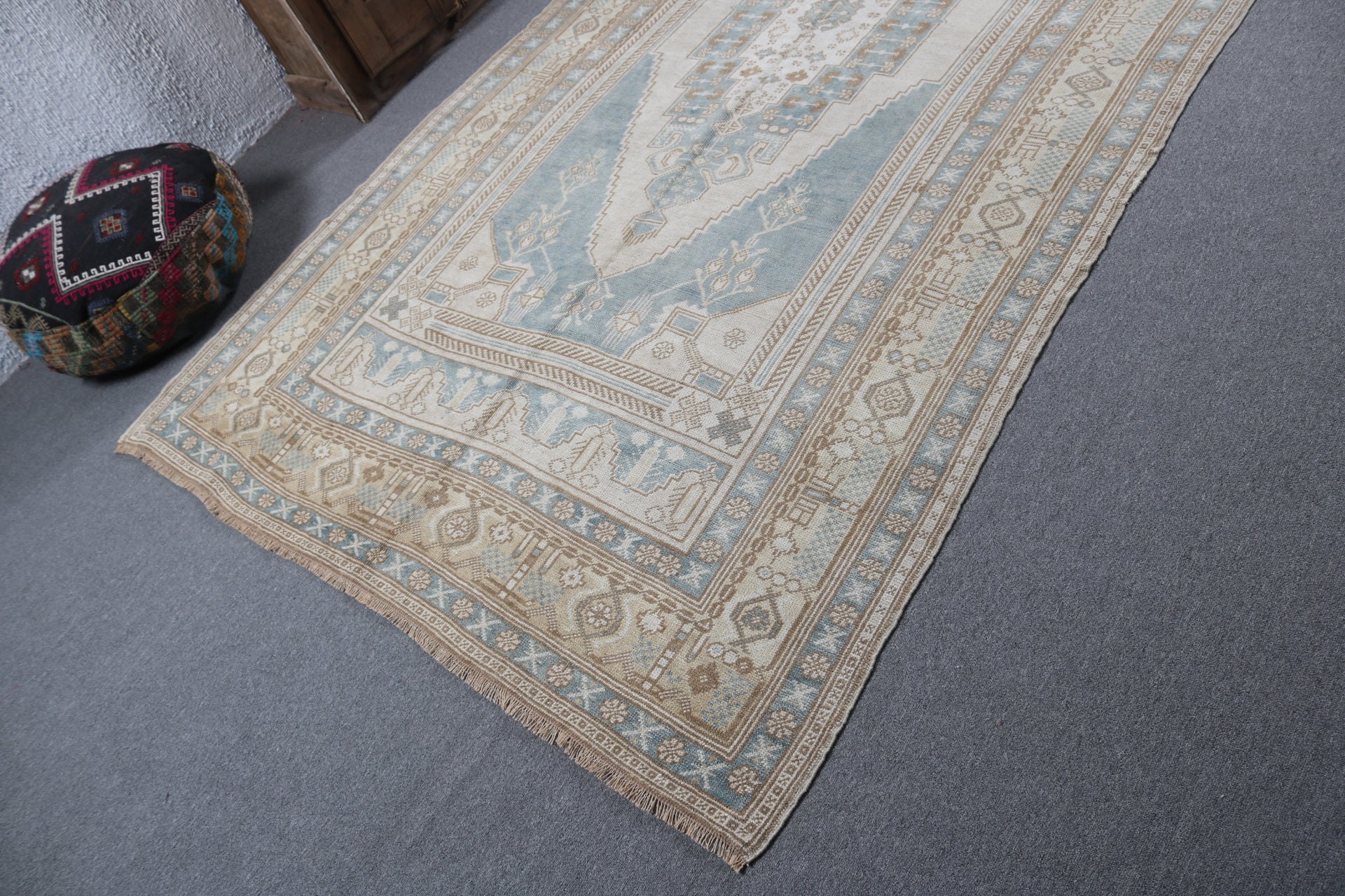 Kahverengi Fas Halıları, Vintage Halı, Boho Halı, 6x10,8 ft Büyük Halılar, Büyük Vintage Halılar, El Dokuma Halılar, Büyük Oushak Halıları, Türk Halısı