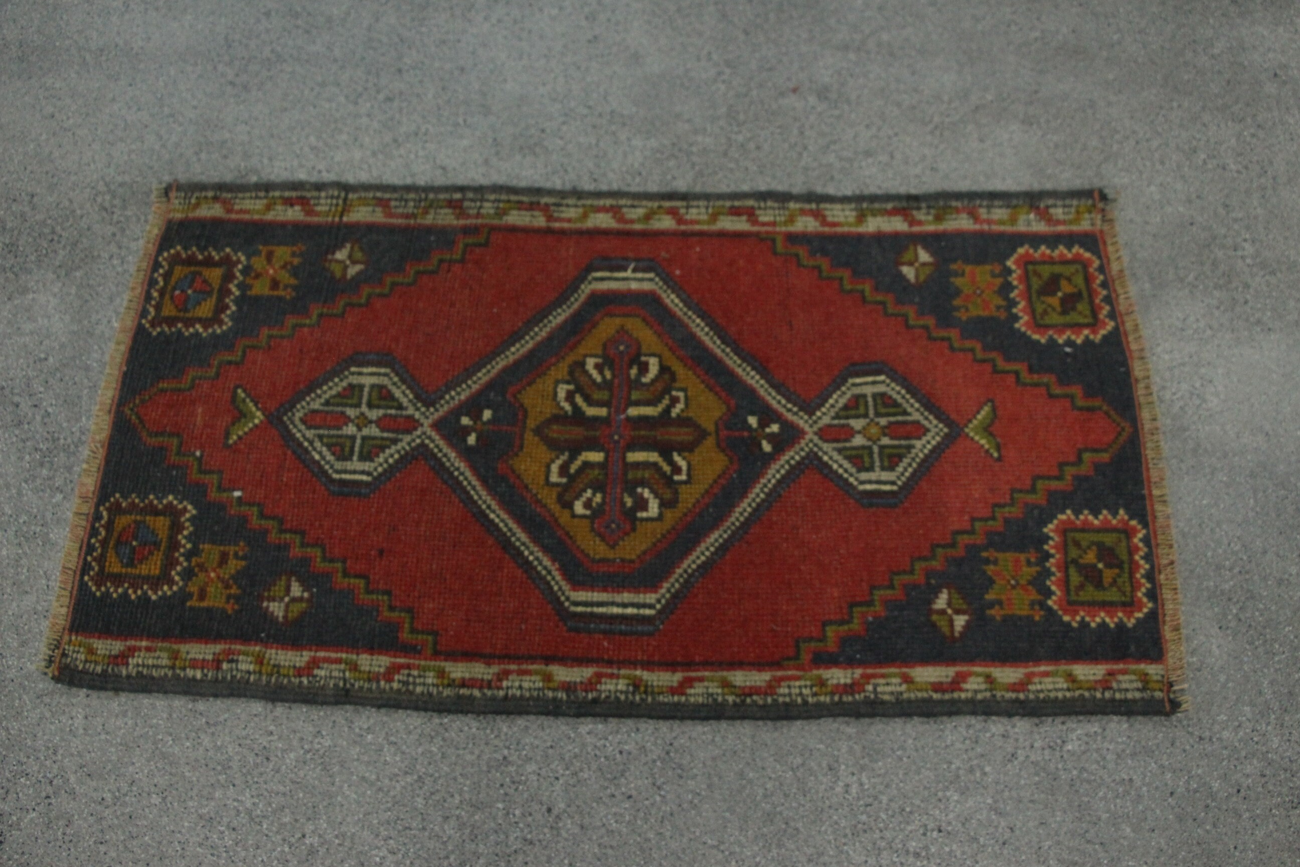 Art Rug, Vintage Rug, Entry Rug, Bedroom Rug, Rugs for Entry, Red Bedroom Rugs, Oushak Rug, Kitchen Rug, Turkish Rug, 1.6x2.9 ft Small Rugs