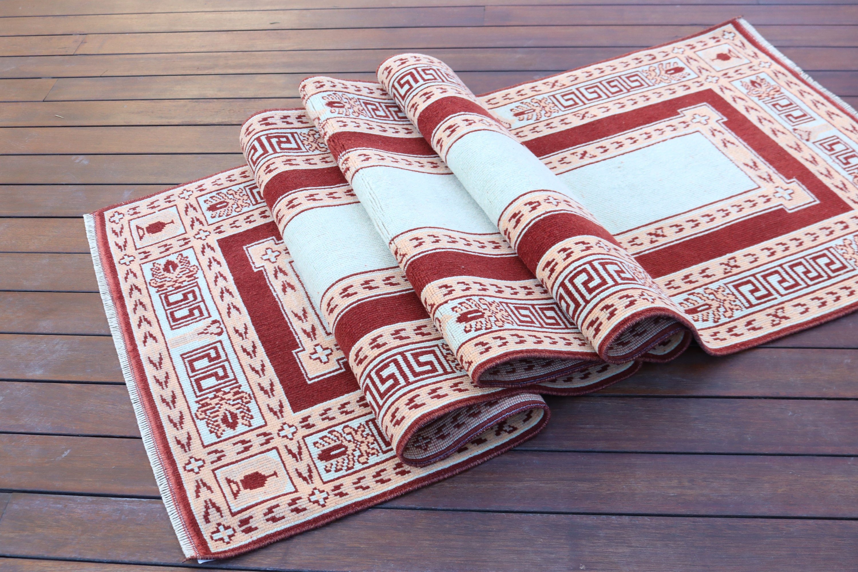 2.5x9.3 ft Runner Rugs, Modern Rugs, Floor Rug, Turkish Rug, Red Cool Rugs, Vintage Runner Rug, Bedroom Rugs, Long Runner Rug, Vintage Rugs