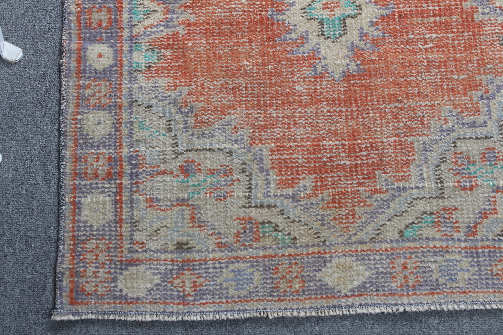 Rugs for Kitchen, Car Mat Rugs, Red Kitchen Rugs, Turkish Rug, Aesthetic Rug, Antique Rug, Vintage Rugs, 2.3x4.2 ft Small Rug