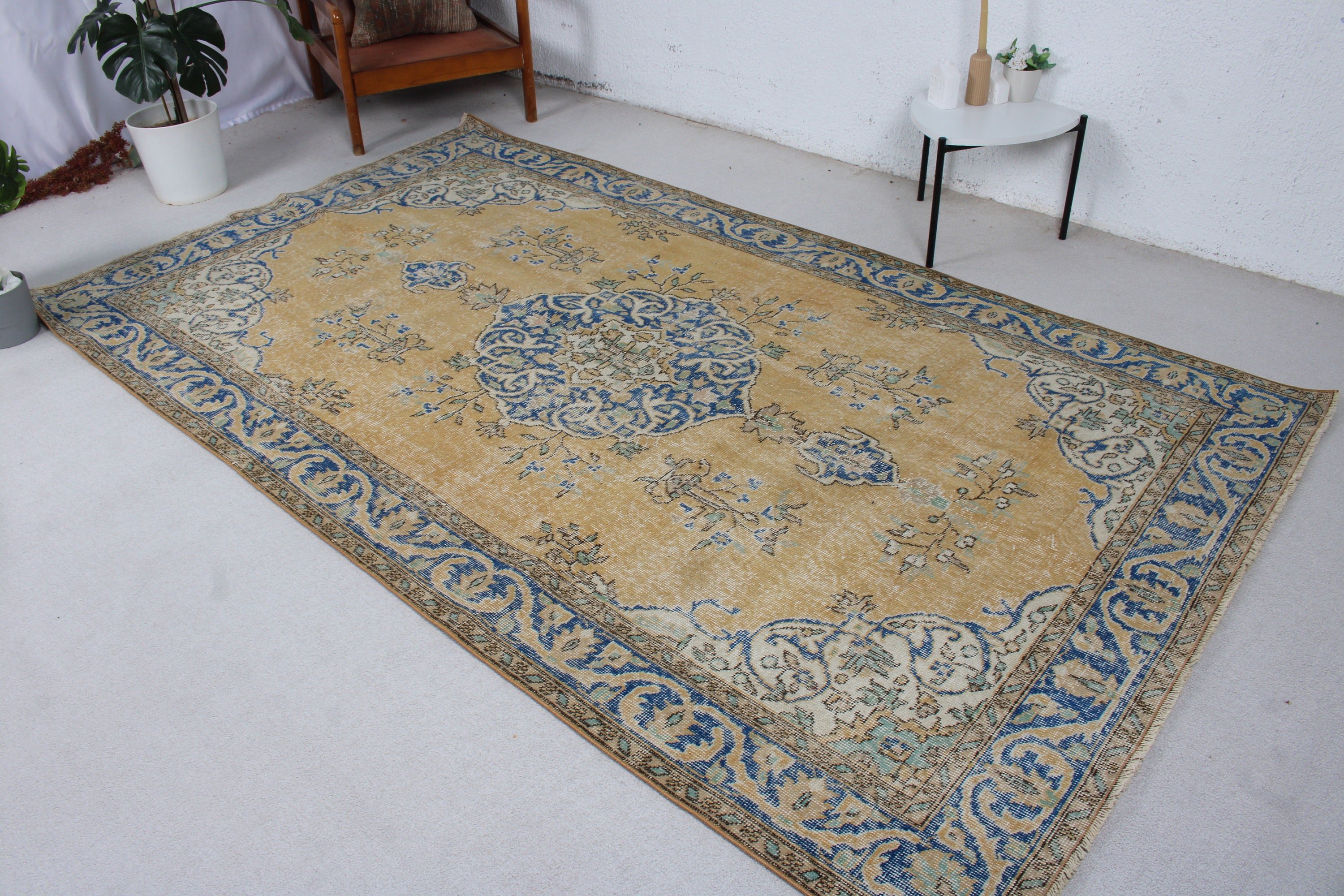 Yatak Odası Halısı, 5.6x9.4 ft Büyük Halı, Türk Halıları, Büyük Vintage Halılar, Vintage Halı, Modern Halılar, El Yapımı Halılar, Yün Halılar, Bronz Havalı Halılar