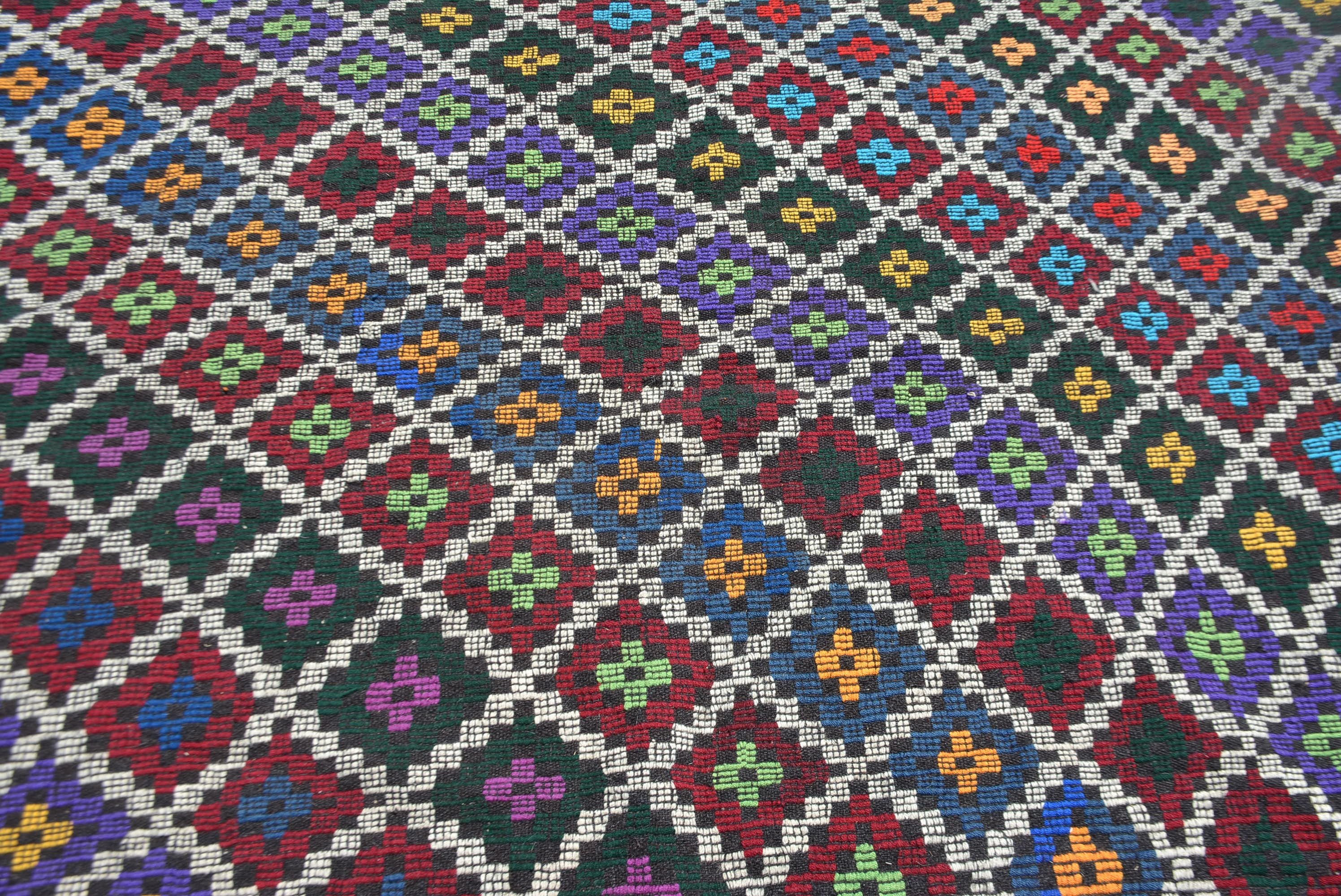 Living Room Rug, 6.3x7.9 ft Large Rug, Dining Room Rug, Anatolian Rug, Kilim, Turkish Rug, Vintage Rug, Oriental Rugs, Outdoor Rug