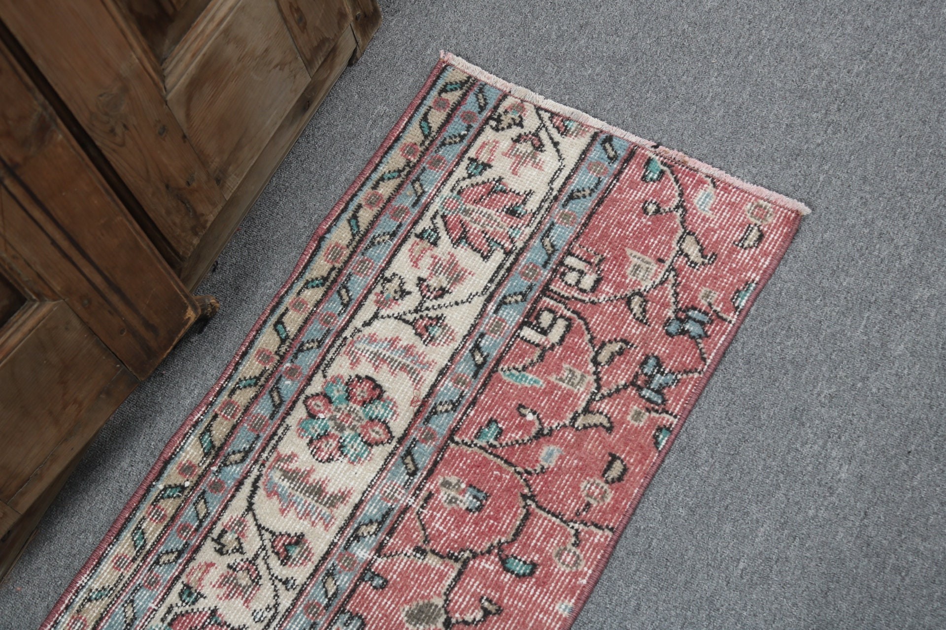 Türk Halısı, Mutfak Halıları, Vintage Halı, Oryantal Halılar, Dış Mekan Halıları, Yatak Odası Halısı, Kırmızı 1.4x2.9 ft Küçük Halılar, Fas Halısı