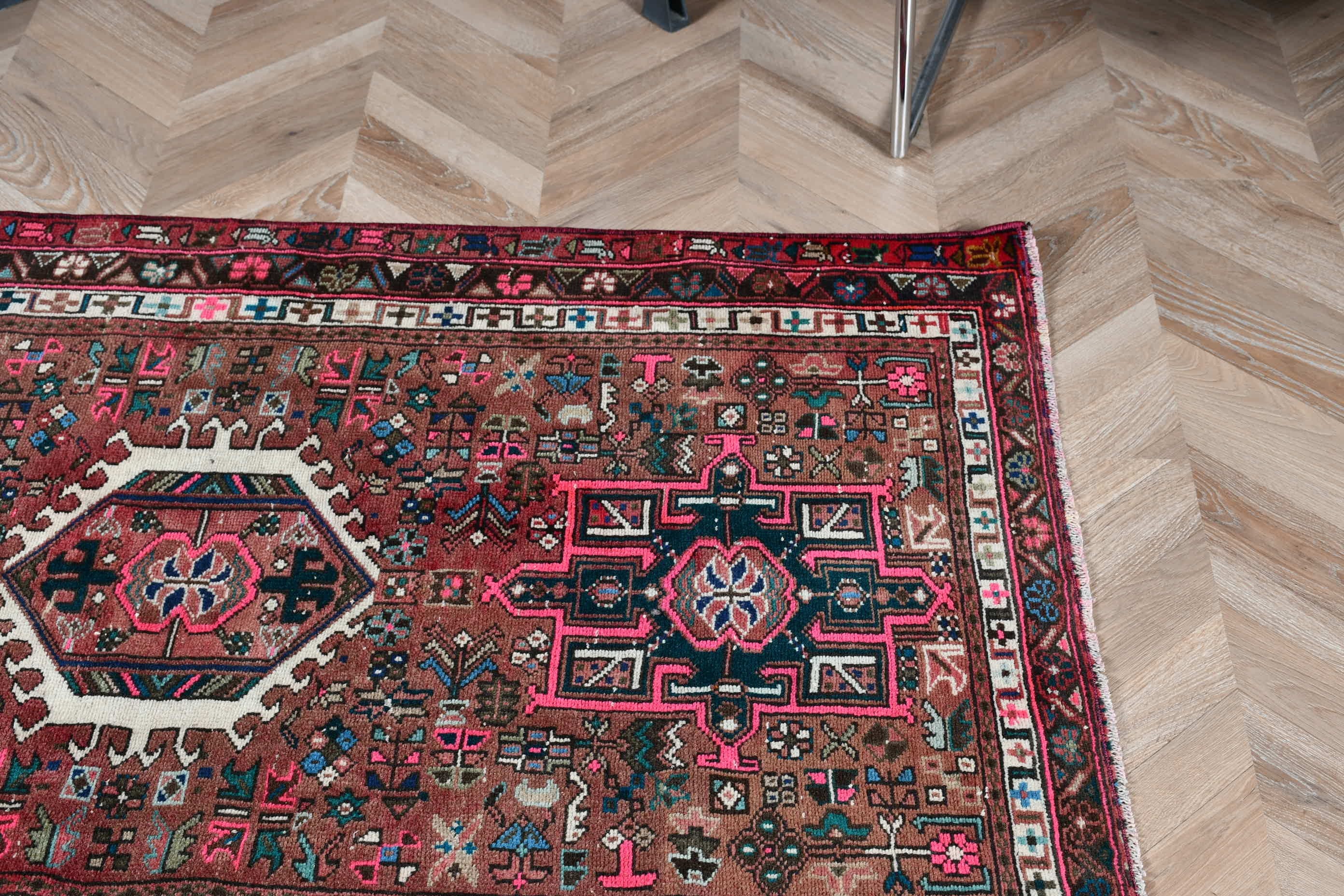 Outdoor Rug, Turkish Rug, Bathroom Rugs, Home Decor Rugs, Oushak Rug, Door Mat Rug, 3.2x4.6 ft Small Rugs, Vintage Rug, Brown Oushak Rug