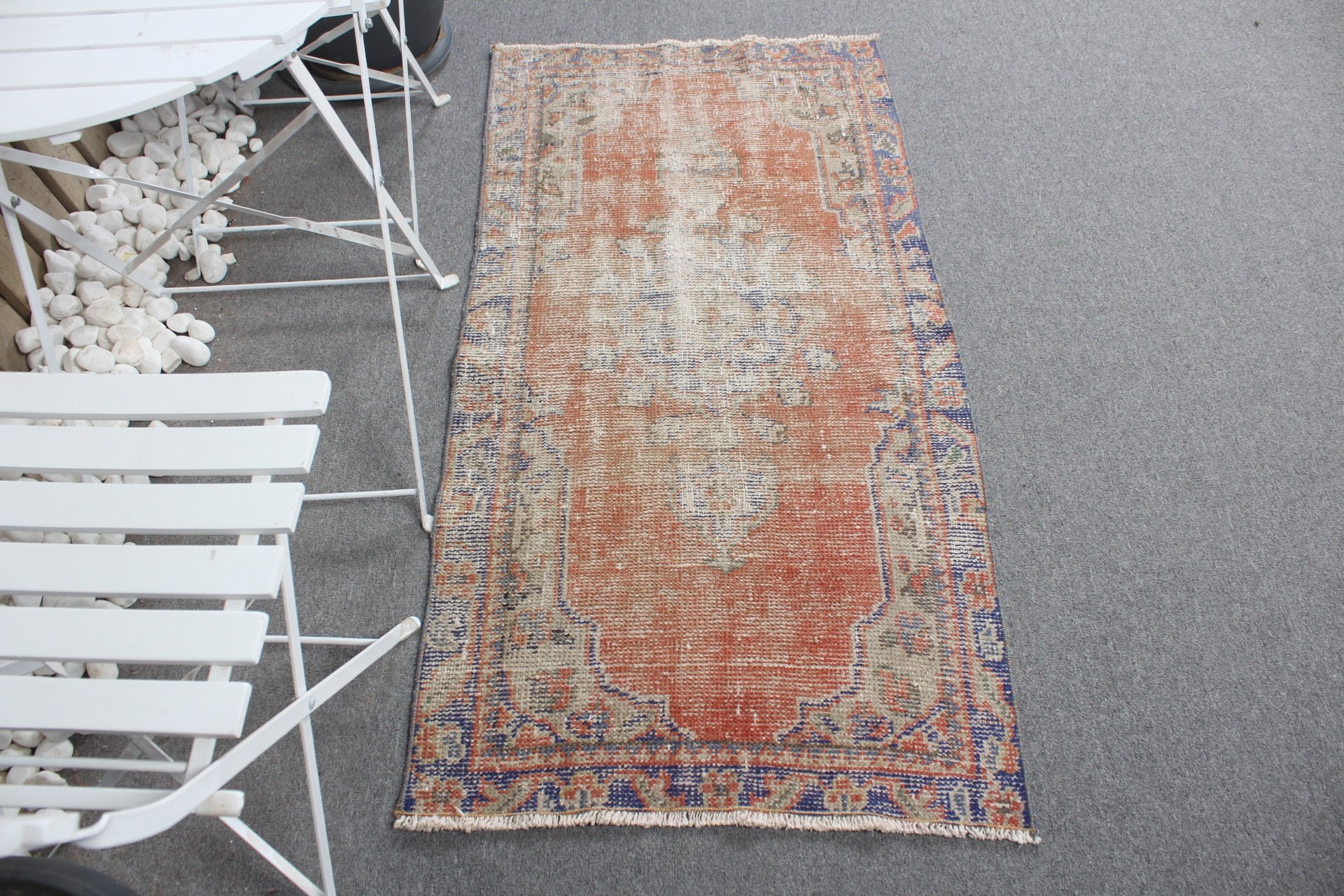 Antique Rug, Vintage Rug, Rugs for Kitchen, Turkish Rug, Nursery Rug, Bedroom Rugs, Red  2.4x4.8 ft Small Rug, Oushak Rugs