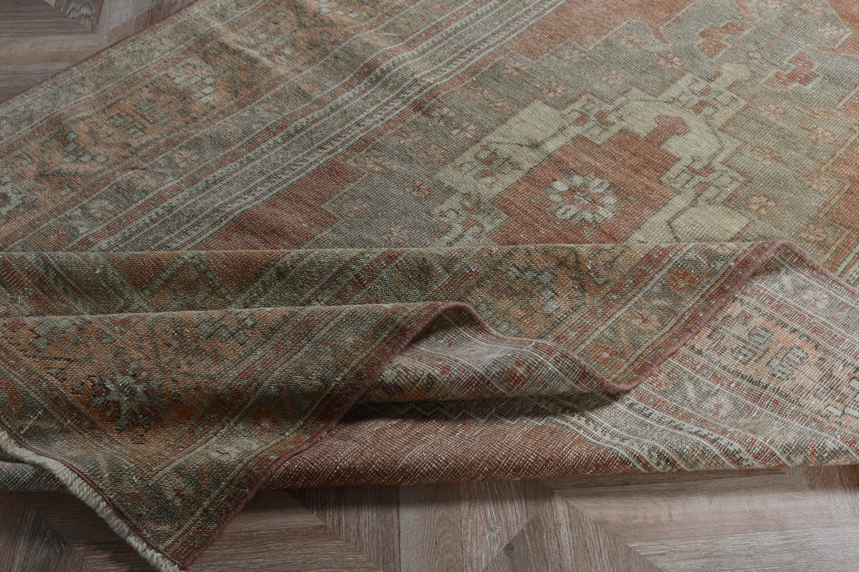 Türk Halıları, Yatak Odası Halıları, Oryantal Halı, Oushak Halısı, 4,8x9,9 ft Büyük Halı, Oturma Odası Halısı, Salon Halıları, Bej Havalı Halılar, Vintage Halılar