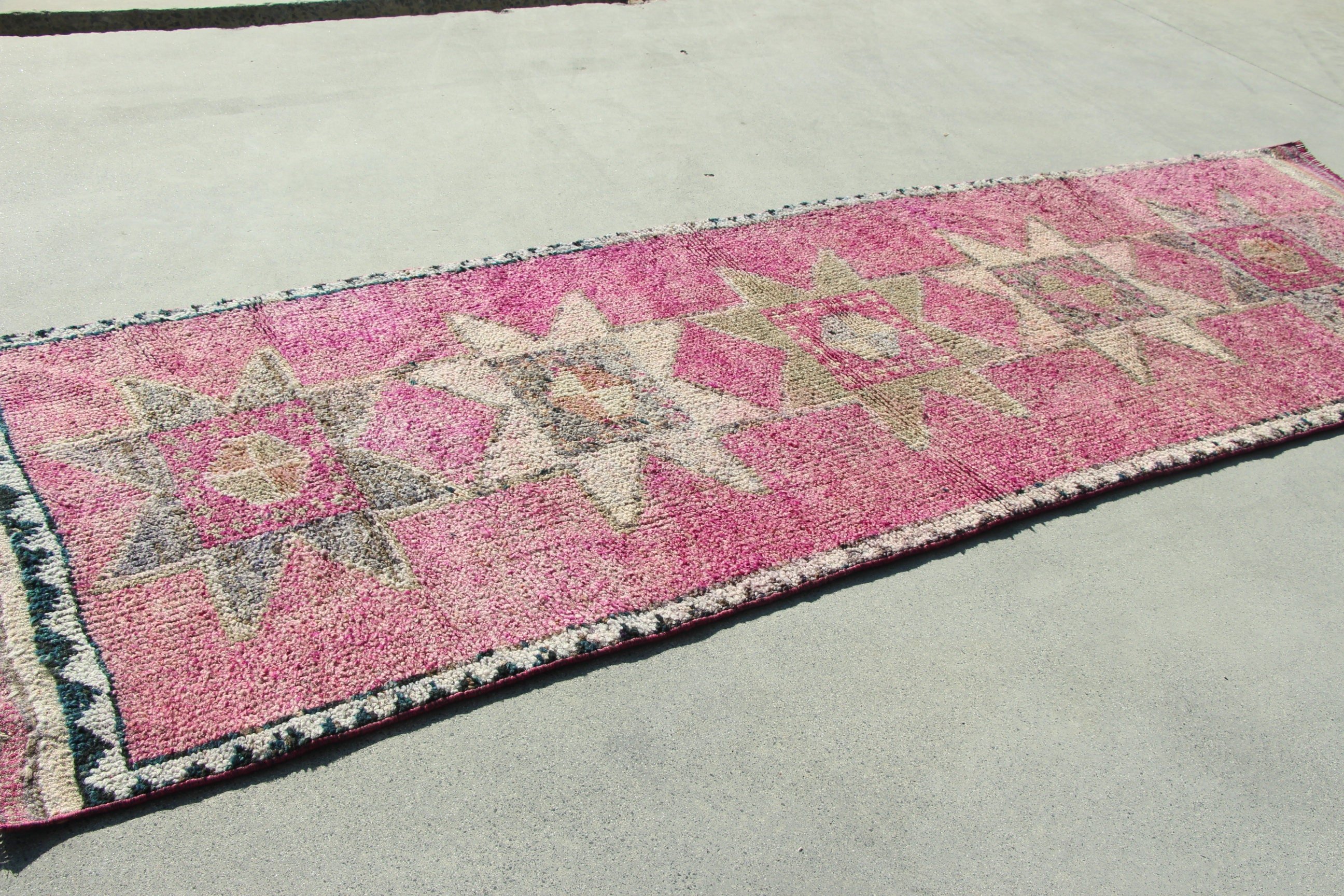 Merdiven Halıları, Yatak Odası Halısı, 3x9,2 ft Runner Halıları, Etnik Halılar, Koridor Halısı, Vintage Halılar, Geometrik Halılar, Türk Halıları, Pembe Nötr Halılar