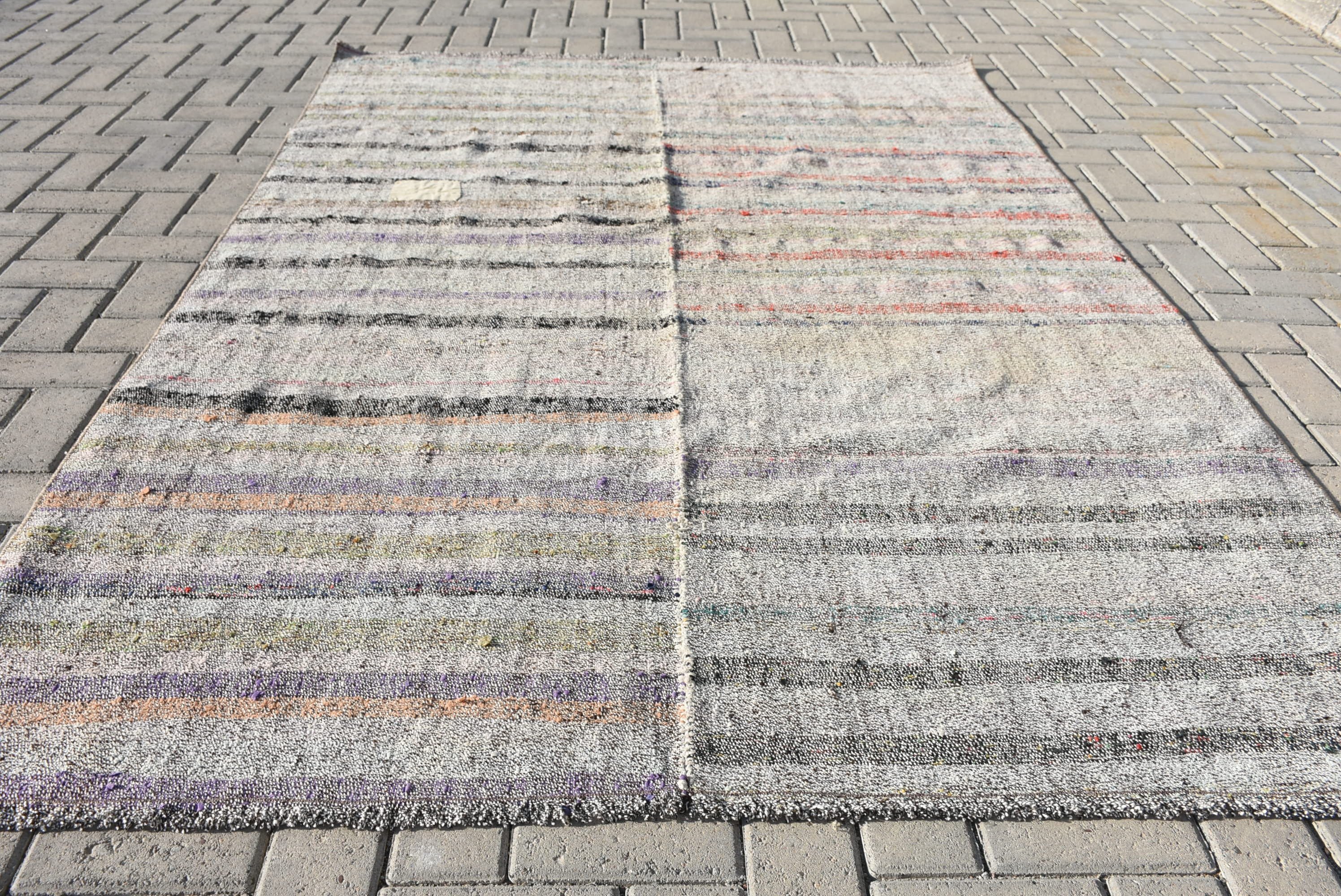 Oturma Odası Kilim, Yemek odası Kilim, Antik Kilim, Türk Kilim, Oturma Odası Kilim, Bej Fas Kilim, 157x232 cm Oturma odası Kilim