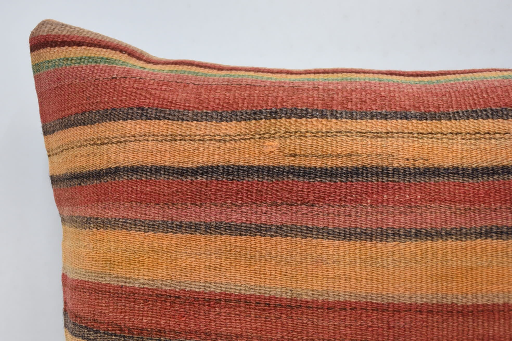 16"x24" Red Pillow Cover, Vintage Kilim Pillow, Ethnical Kilim Rug Pillow, Shabby Chic Pillow Cover, Pillow for Couch