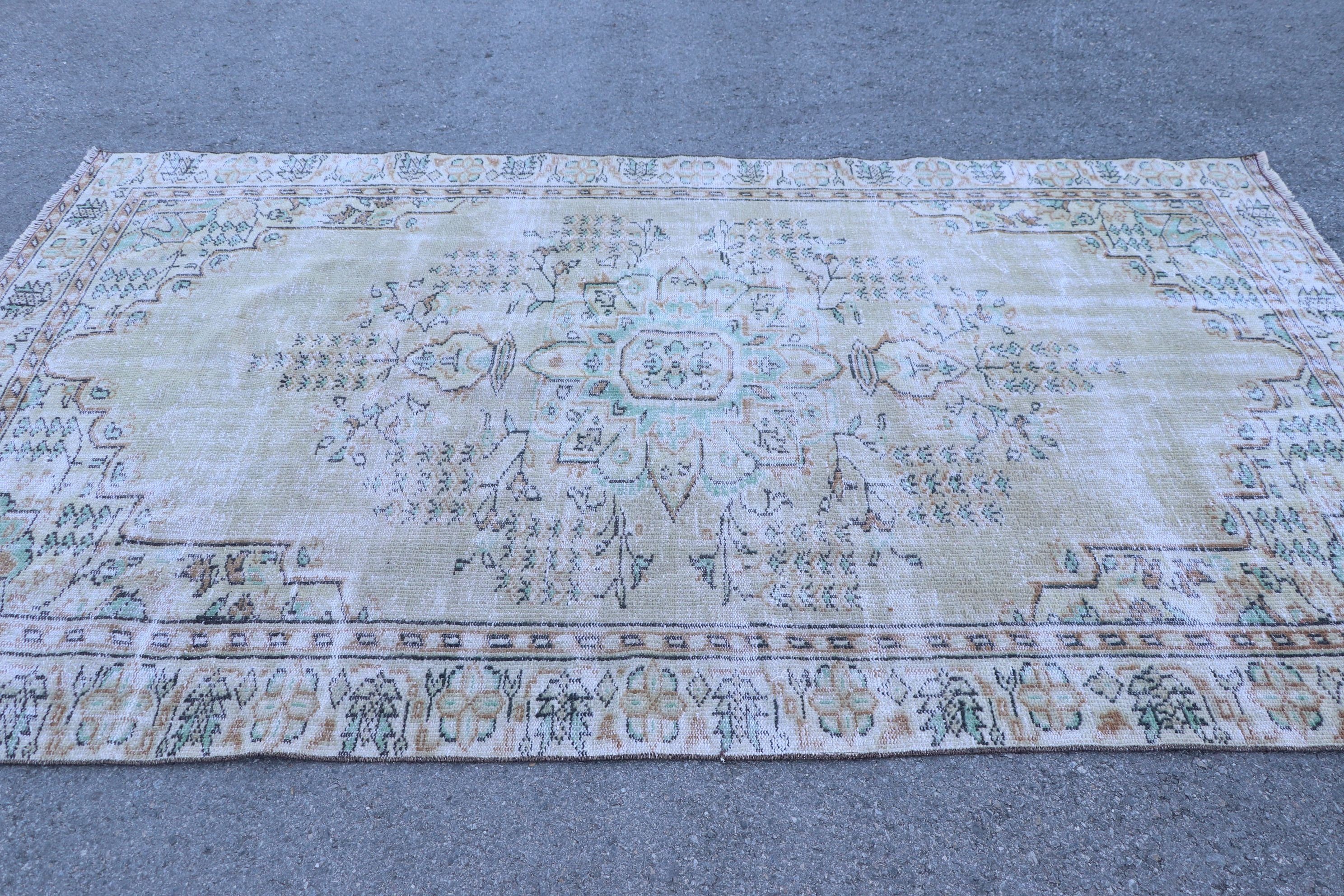 Oushak Rugs, Dining Room Rug, Living Room Rug, 5.4x9.4 ft Large Rug, Turkish Rug, Beige Moroccan Rugs, Floor Rug, Vintage Rug, Tribal Rug