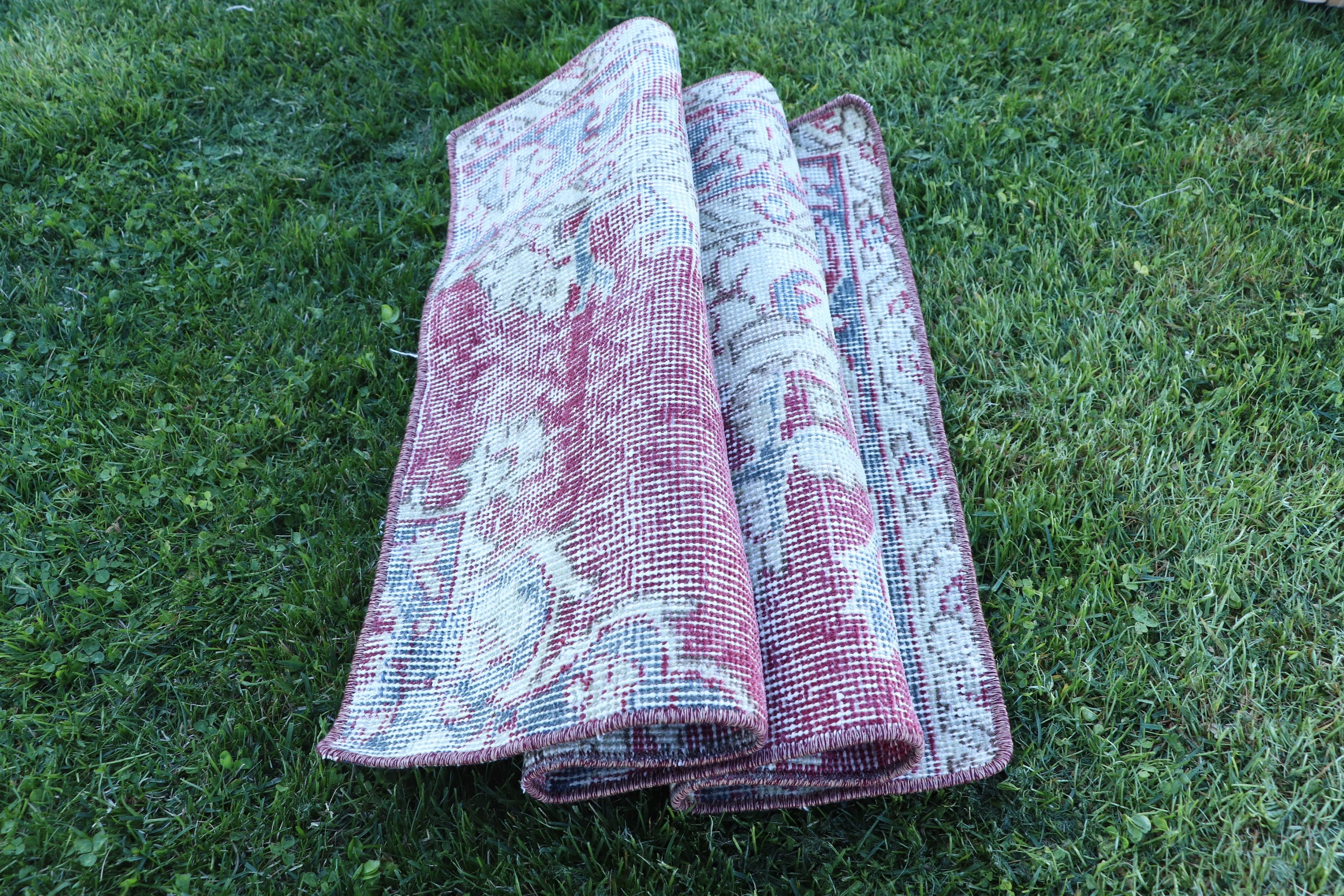 Vintage Rugs, Turkish Rugs, 1.7x2.8 ft Small Rug, Office Rug, Flatweave Rug, Oriental Rugs, Purple Statement Rug, Bathroom Rug, Car Mat Rug