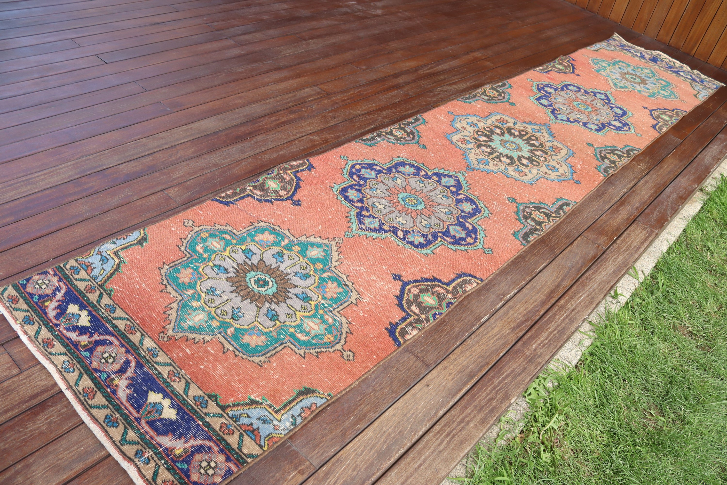 Kırmızı Açıklama Halıları, Koridor Halısı, Mutfak Halıları, Geometrik Halı, Türk Halıları, Ev Dekorasyonu Halıları, 2.4x12.7 ft Runner Halıları, Vintage Halılar