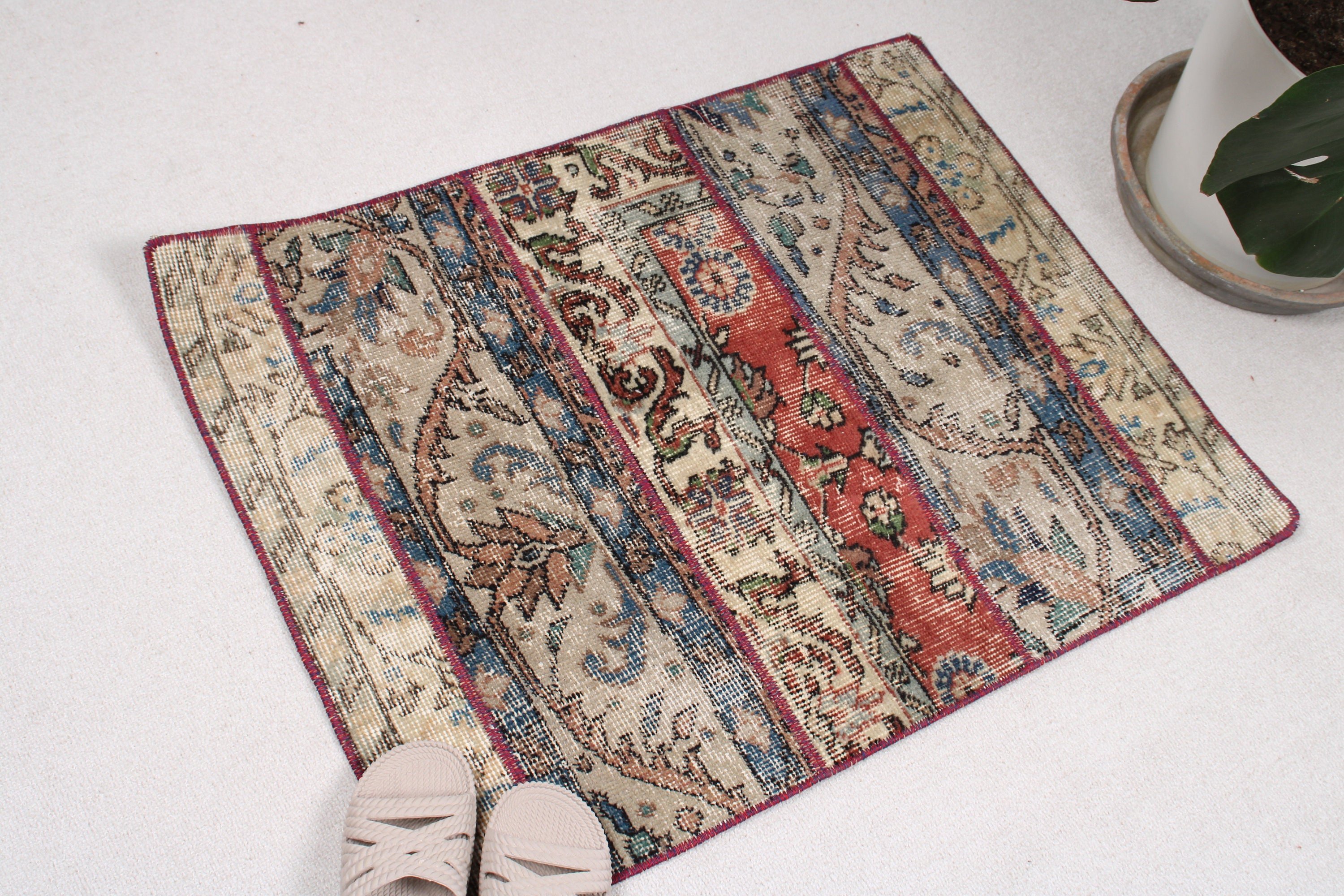 Bedroom Rug, Bathroom Rug, Door Mat Rugs, 2.2x2.8 ft Small Rug, Turkish Rug, Office Rug, Blue Bedroom Rug, Vintage Rugs