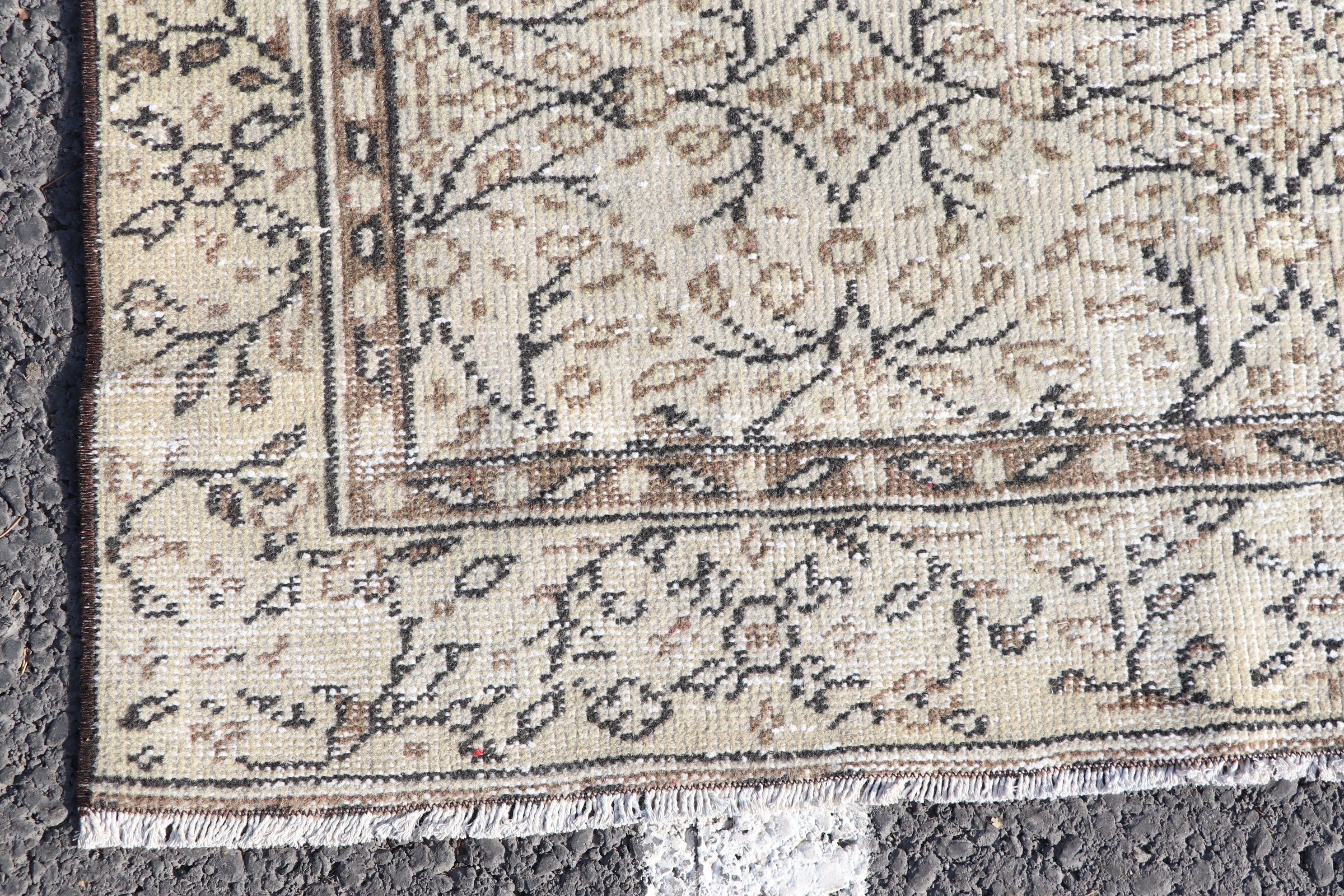 Cool Rug, Turkish Rug, Oushak Rugs, Beige Oriental Rugs, Indoor Rugs, Vintage Rugs, Rugs for Nursery, Aesthetic Rugs, 4.5x8.6 ft Area Rug