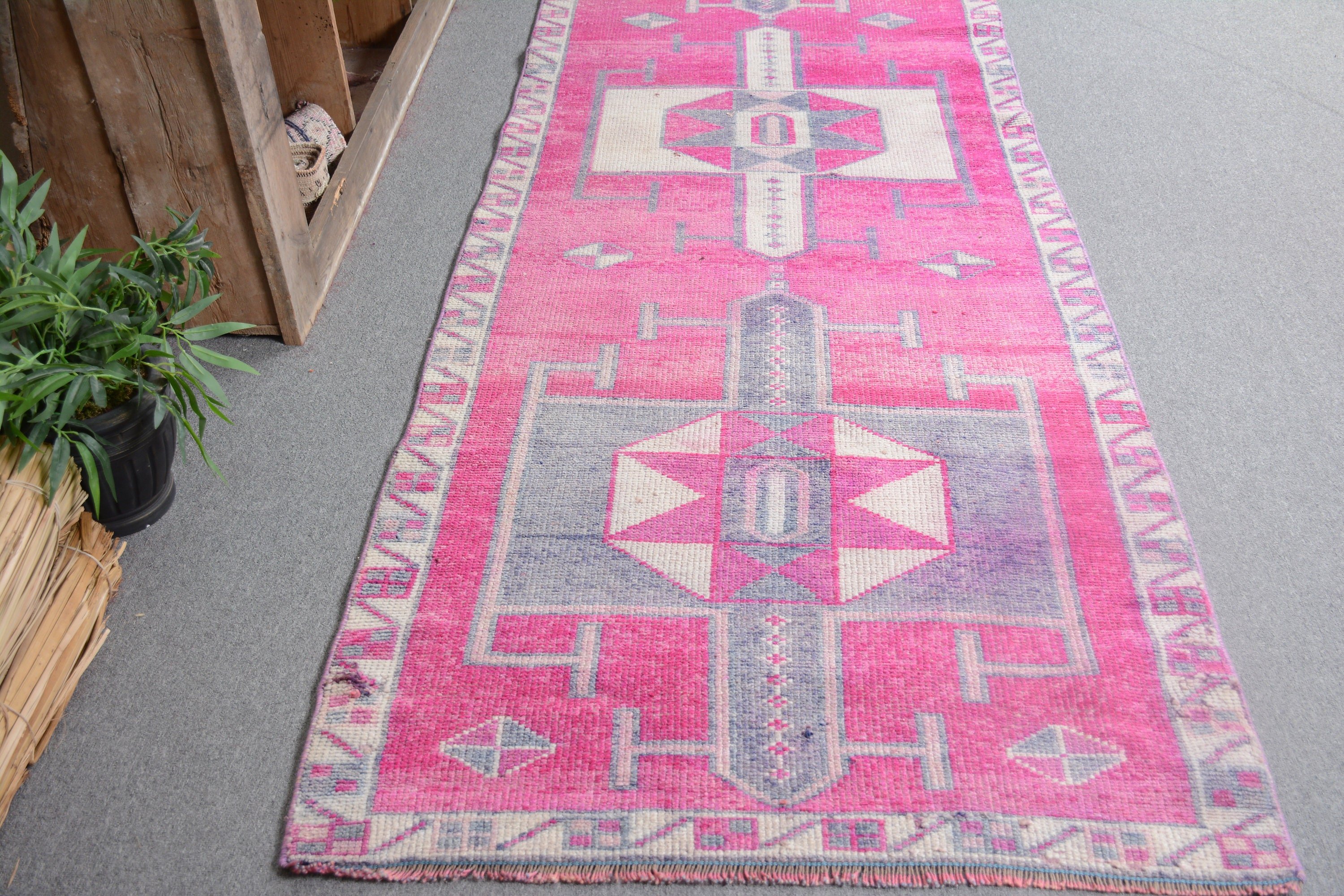 Old Rug, Rugs for Hallway, Home Decor Rug, Nomadic Rug, Corridor Rugs, 3.4x11.6 ft Runner Rug, Turkish Rug, Vintage Rugs, Anatolian Rug