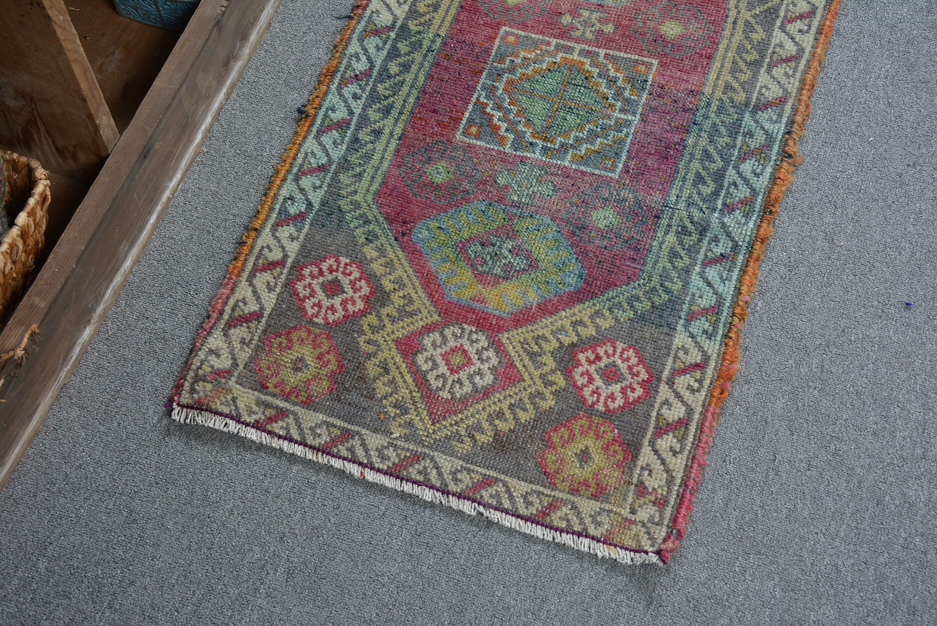 Kitchen Rugs, Rugs for Door Mat, Turkish Rug, 1.6x3.1 ft Small Rug, Wall Hanging Rug, Office Rug, Bedroom Rugs, Vintage Rug, Moroccan Rug