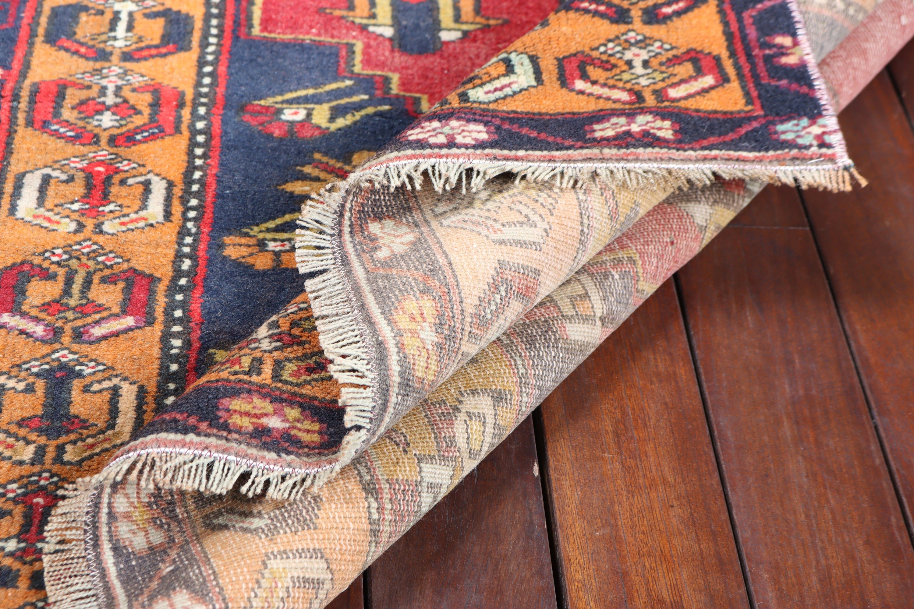 Boho Accent Halıları, Türk Halısı, 3,3x6,5 ft Accent Halıları, Kırmızı Mutfak Halısı, Vintage Halılar, Giriş Halısı, Anadolu Halısı, Sanatsal Halılar, Mutfak Halısı