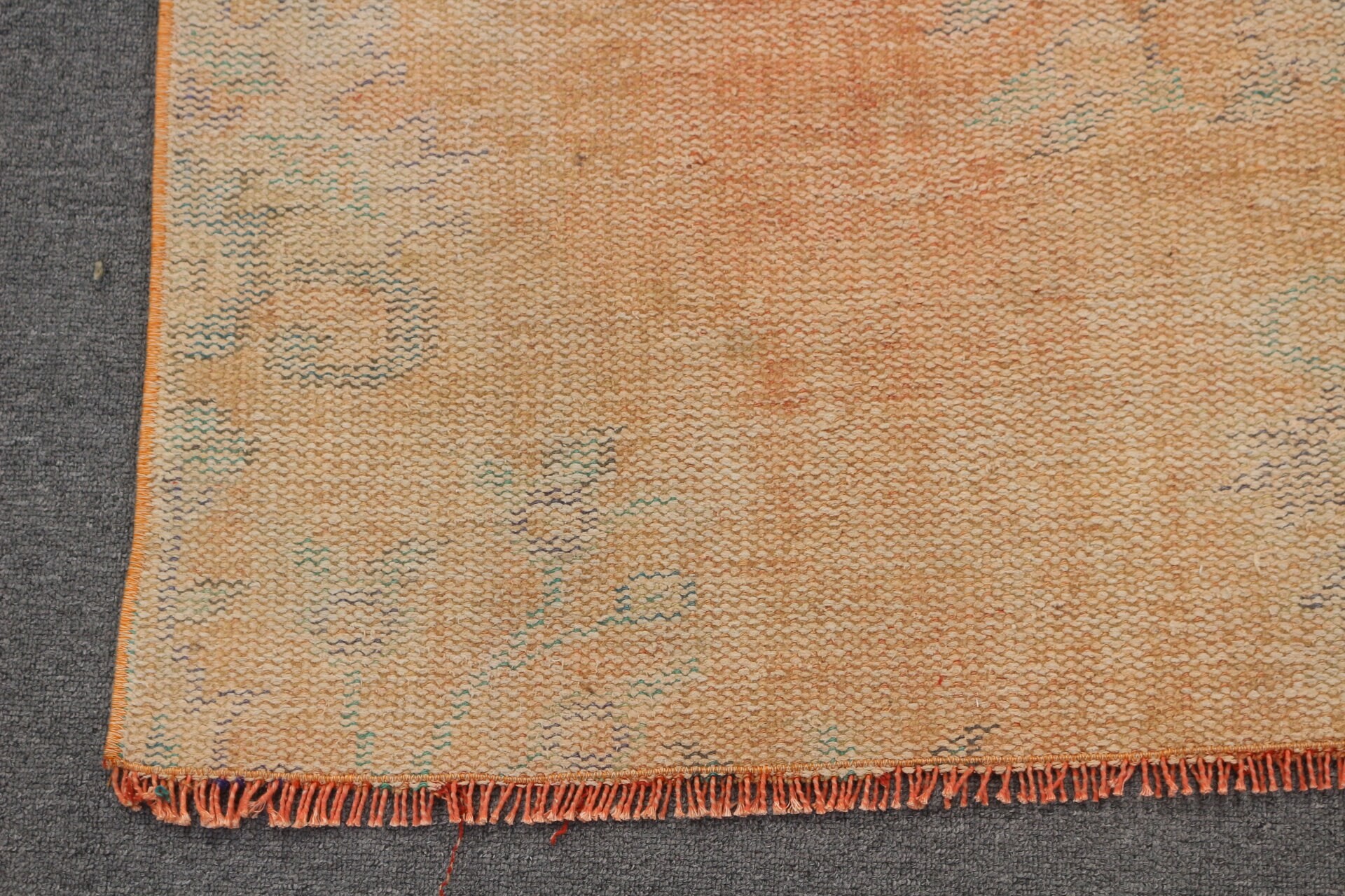 Vintage Rug, Turkish Rug, Orange Kitchen Rug, 4.4x6.1 ft Area Rug, Rugs for Area, Oriental Rug, Floor Rugs, Dining Room Rug, Indoor Rug