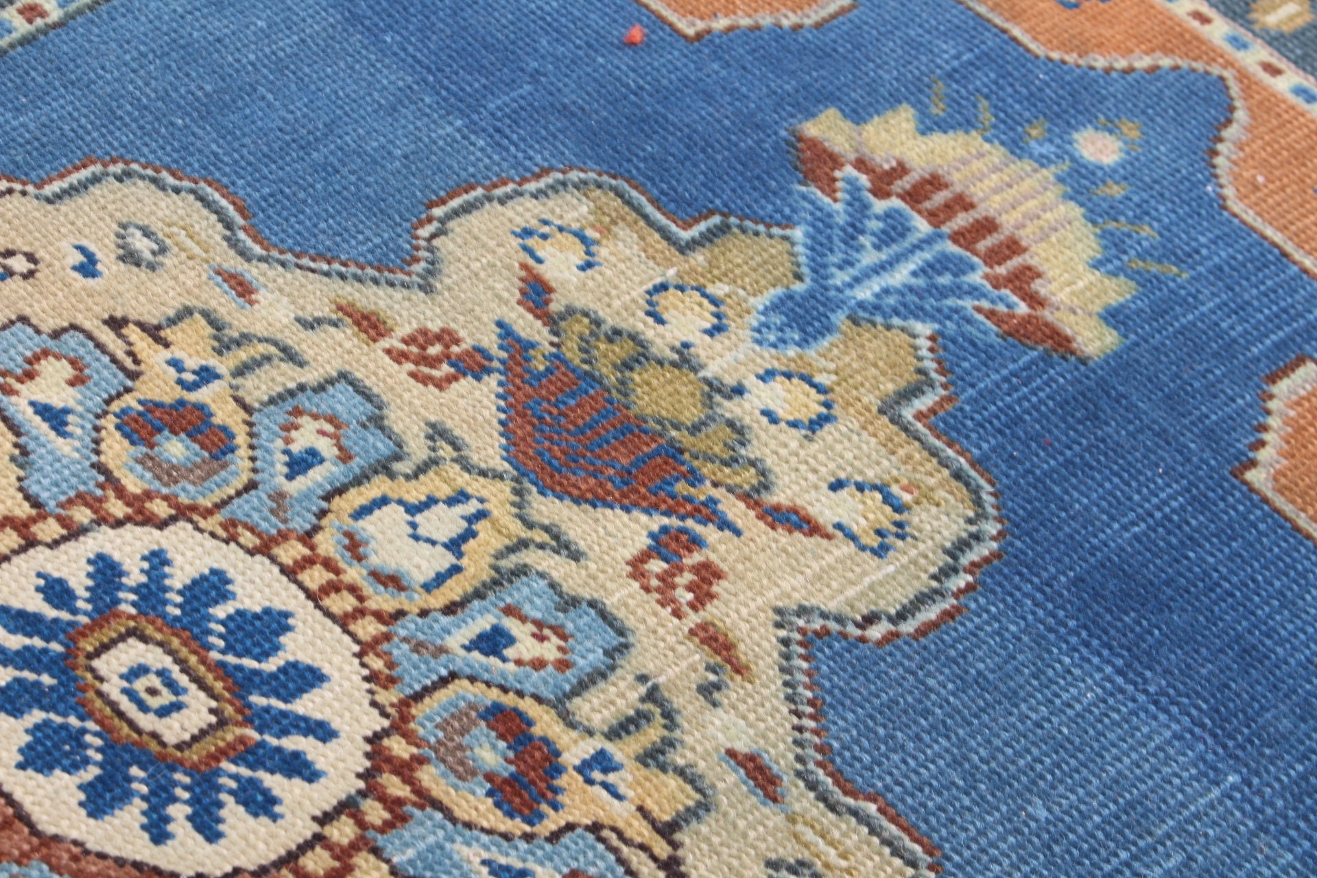 Blue Home Decor Rug, 2x3.4 ft Small Rug, Pale Rug, Rugs for Bedroom, Floor Rug, Turkish Rug, Wall Hanging Rug, Bedroom Rug, Vintage Rug