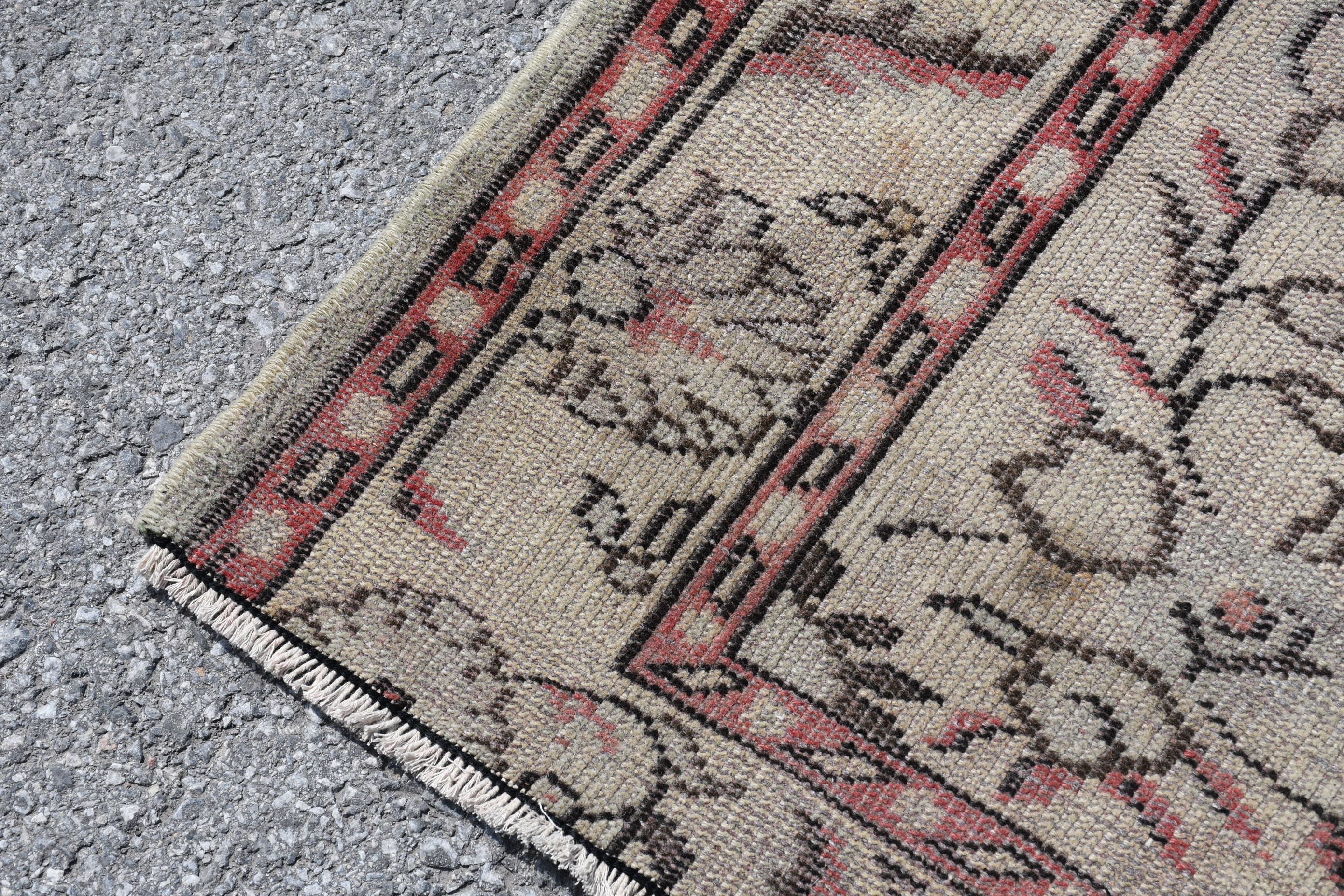 Wool Rug, Bright Rug, Old Rug, Bedroom Rugs, Dining Room Rug, Vintage Rug, Beige Floor Rugs, Turkish Rugs, Floor Rug, 5.6x9.3 ft Large Rug