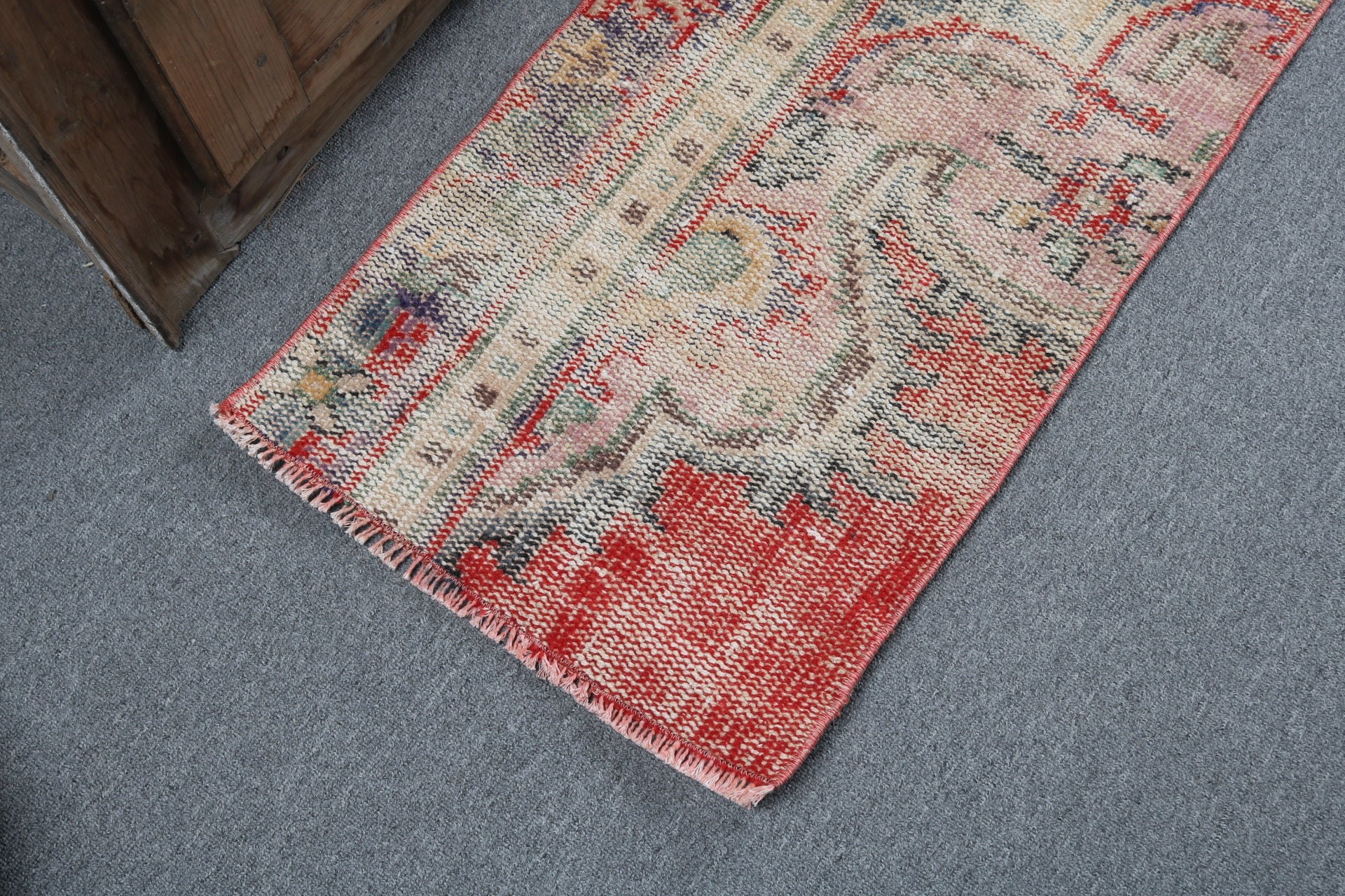 Modern Rug, Anatolian Rugs, Beige Antique Rug, 1.5x3.1 ft Small Rugs, Luxury Rug, Turkish Rugs, Vintage Rug, Small Area Rugs, Door Mat Rugs