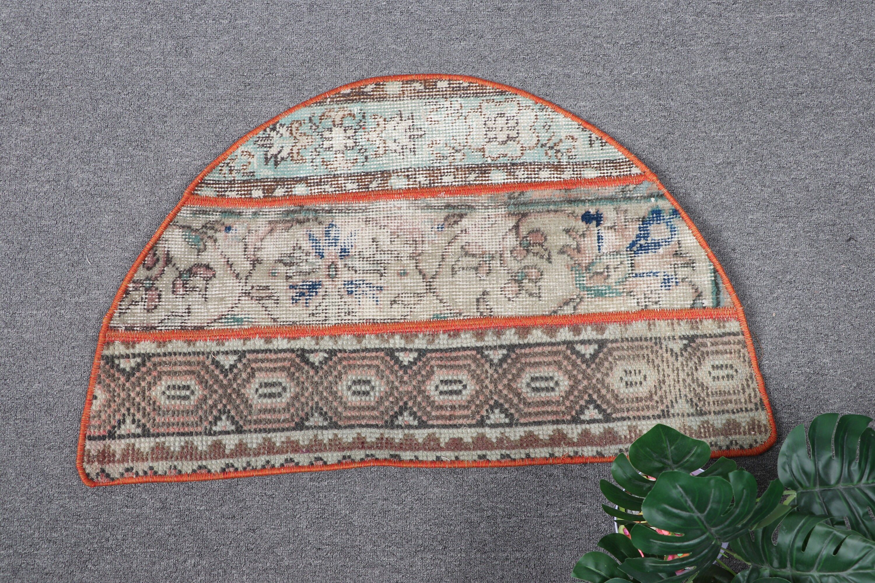 Anadolu Halıları, Vintage Halı, Türk Halıları, Yatak Odası Halıları, Bej Havalı Halılar, Giriş Halıları, 2,5x1,5 ft Küçük Halı, Mutfak Halısı