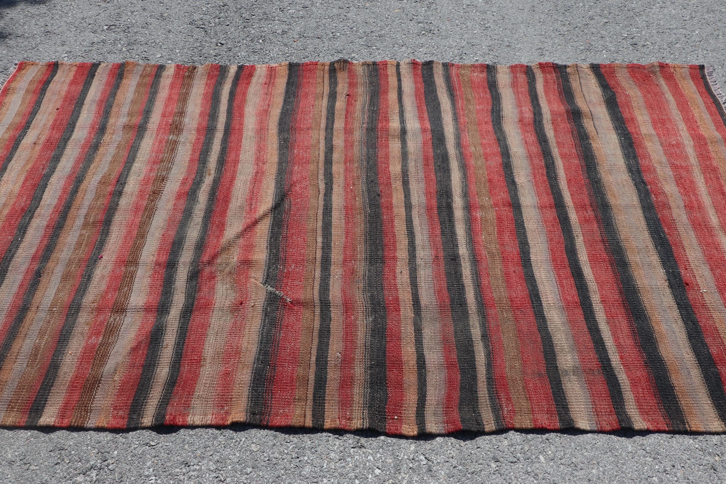 Anadolu Halısı, Yemek Odası Halısı, Kilim, Vintage Halı, 4.2x7.9 ft Alan Kilimi, Türk Halısı, Kırmızı Yatak Odası Halıları, Antika Halılar, Oturma Odası Halısı