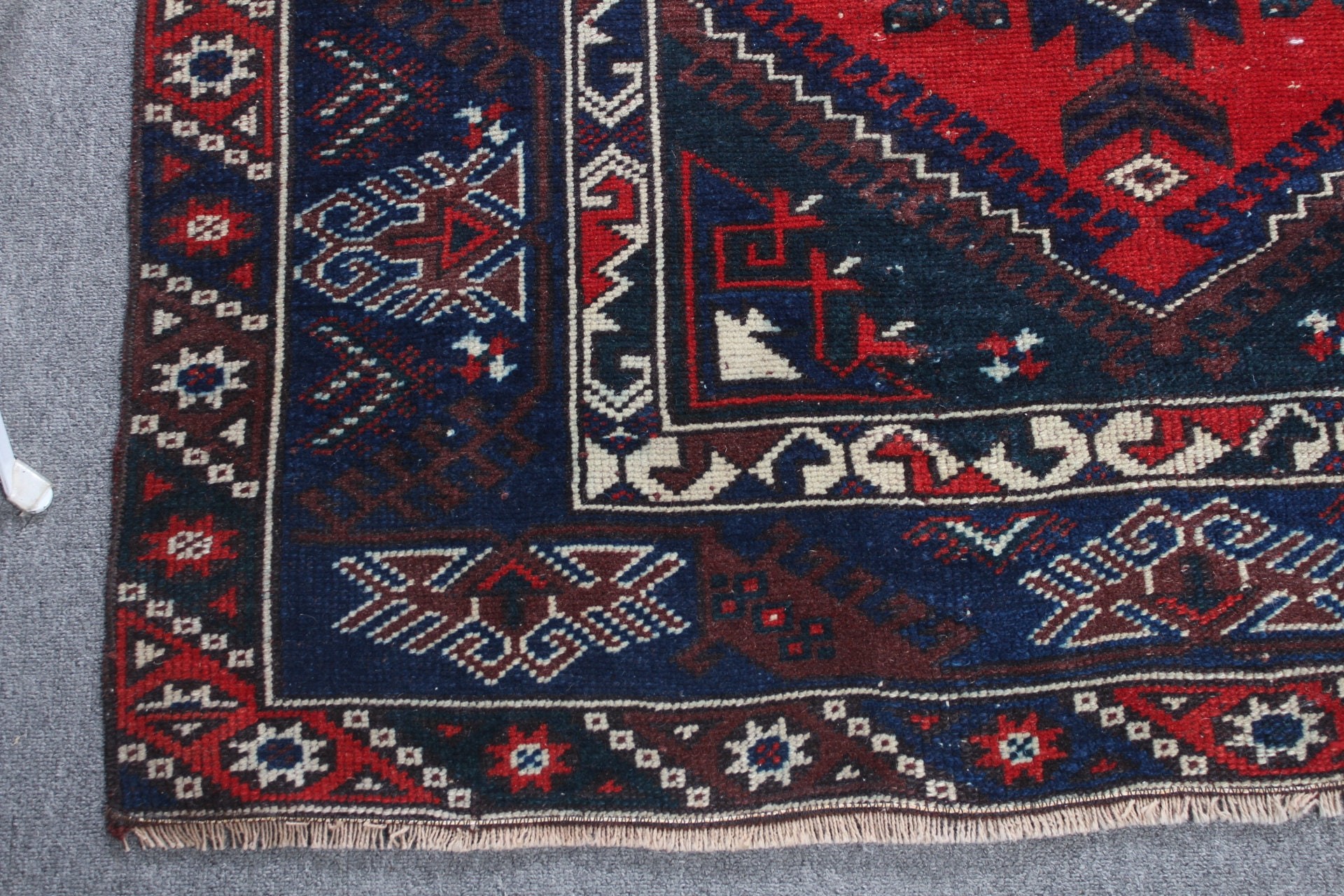 Vintage Halı, Türk Halıları, Çocuk Halıları, Mutfak Halısı, Yatak Odası Halıları, Yer Halıları, 3,8x5,7 ft Accent Halı, Kırmızı Ev Dekor Halısı, Oushak Halıları