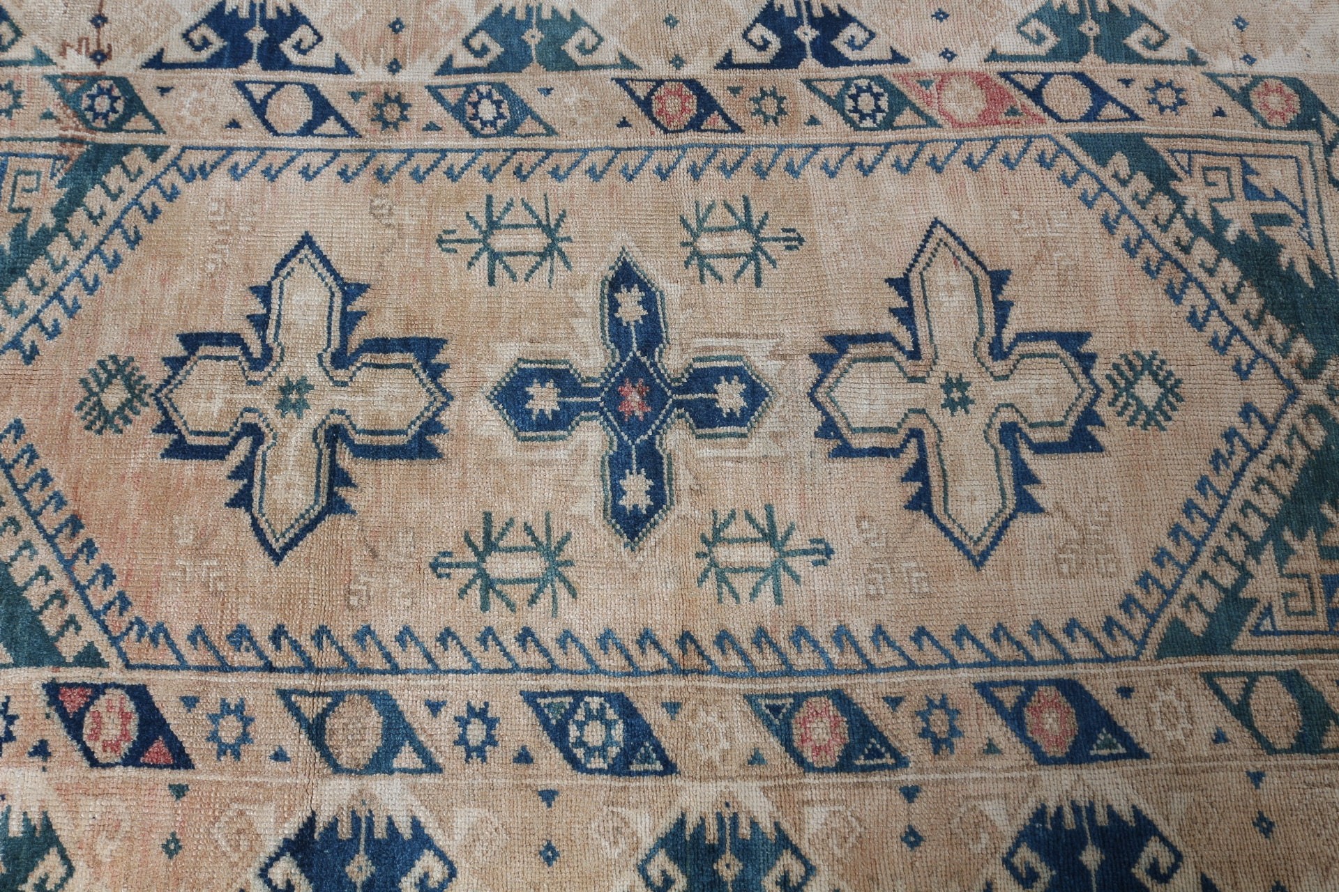 Beige Bedroom Rugs, Turkish Rugs, Vintage Rug, Rugs for Floor, 3.9x6.3 ft Area Rug, Oriental Rug, Kitchen Rug, Pastel Rugs