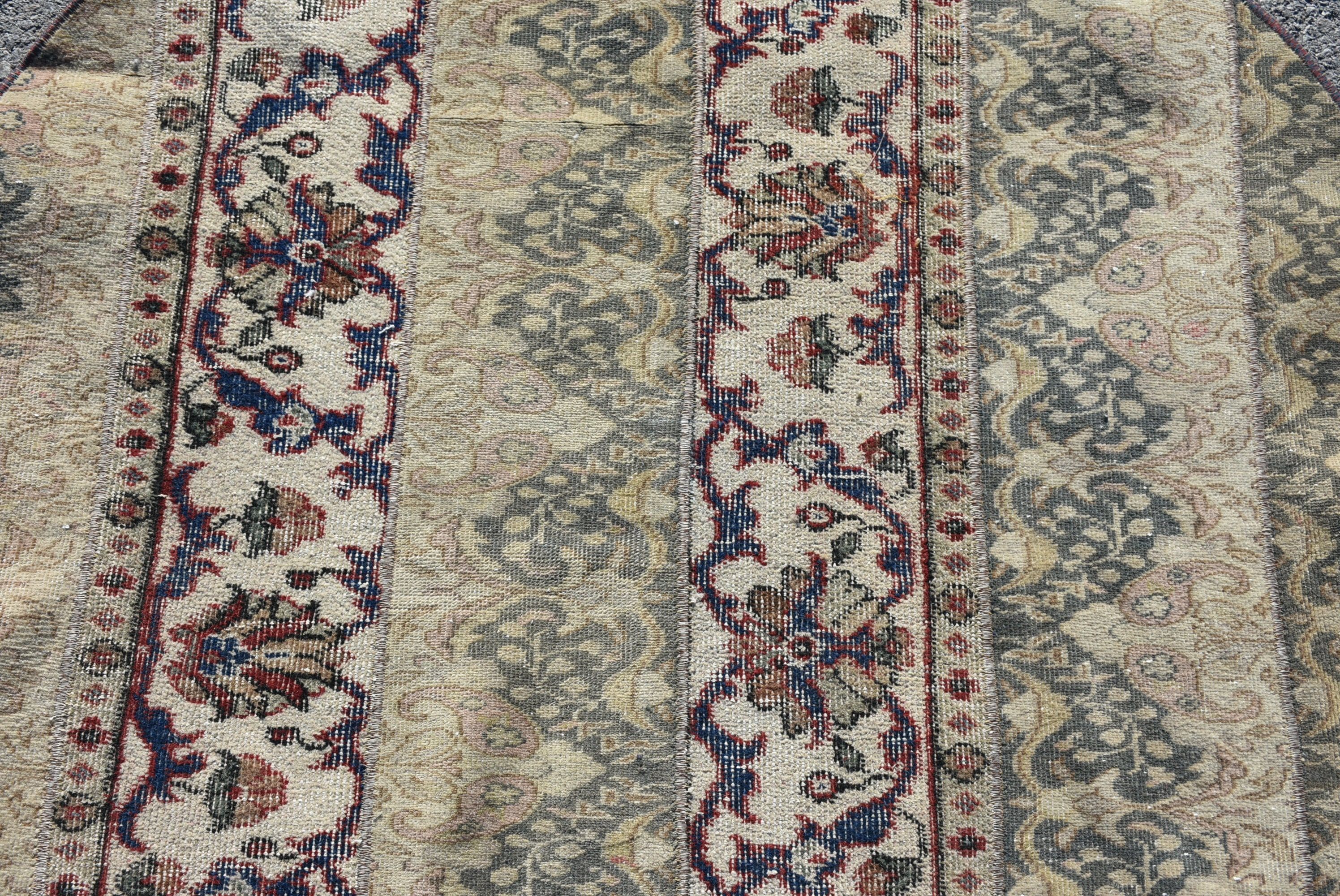 Vintage Halılar, Mutfak Halısı, Giriş Halıları, Banyo Halıları, Mavi Yün Halı, 3,7x3,7 ft Küçük Halılar, Türk Halısı, Yün Halı