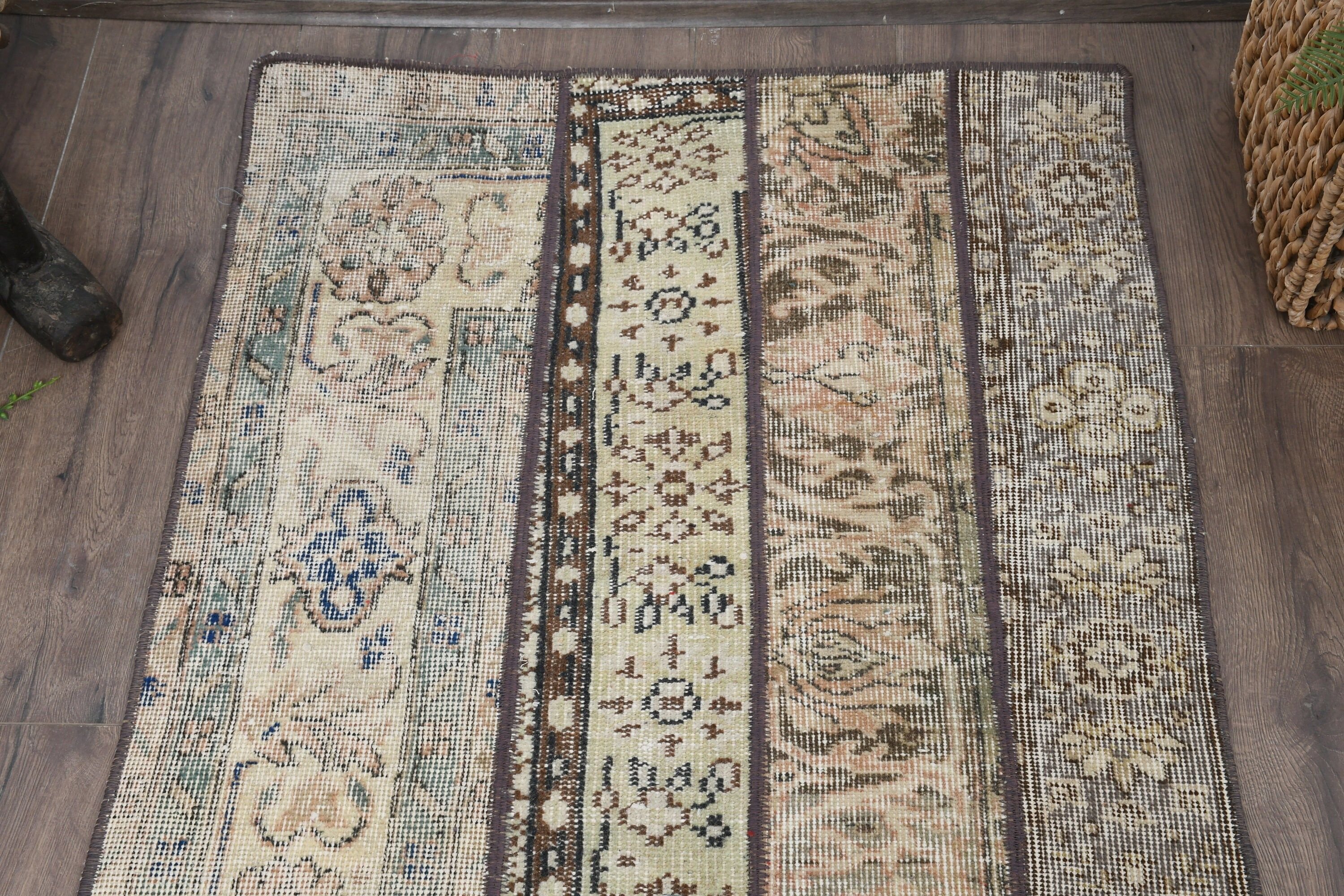 Corridor Rug, Home Decor Rug, 2.7x8.3 ft Runner Rugs, Rugs for Hallway, Dorm Rug, Beige Antique Rug, Turkish Rugs, Vintage Rugs, Floor Rug