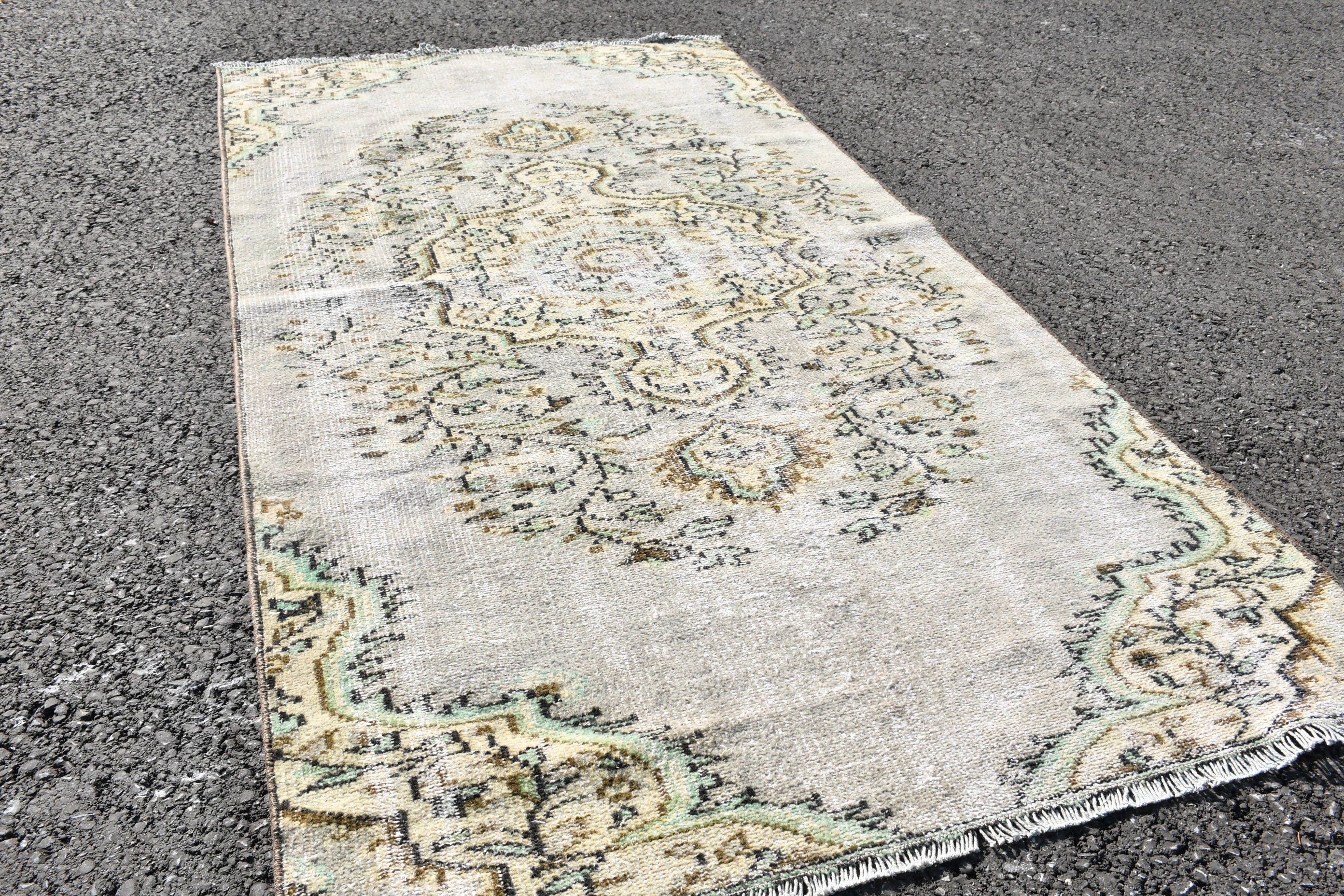 Pink Oushak Rug, Floor Rug, Living Room Rugs, Hand Woven Rug, Rugs for Floor, Vintage Rug, Kitchen Rug, 3.7x7.1 ft Area Rug, Turkish Rug