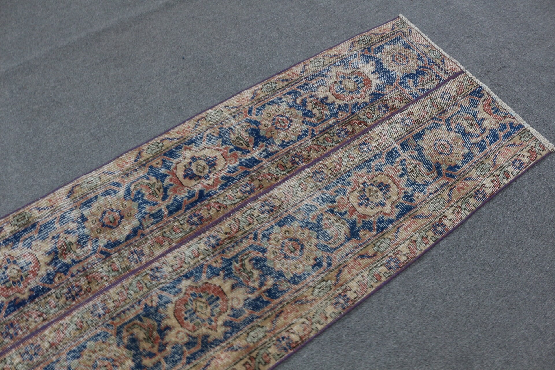 Rugs for Runner, Home Decor Rug, Blue Floor Rug, Turkish Rugs, Custom Rugs, 2.6x8.8 ft Runner Rug, Kitchen Rug, Antique Rugs, Vintage Rug