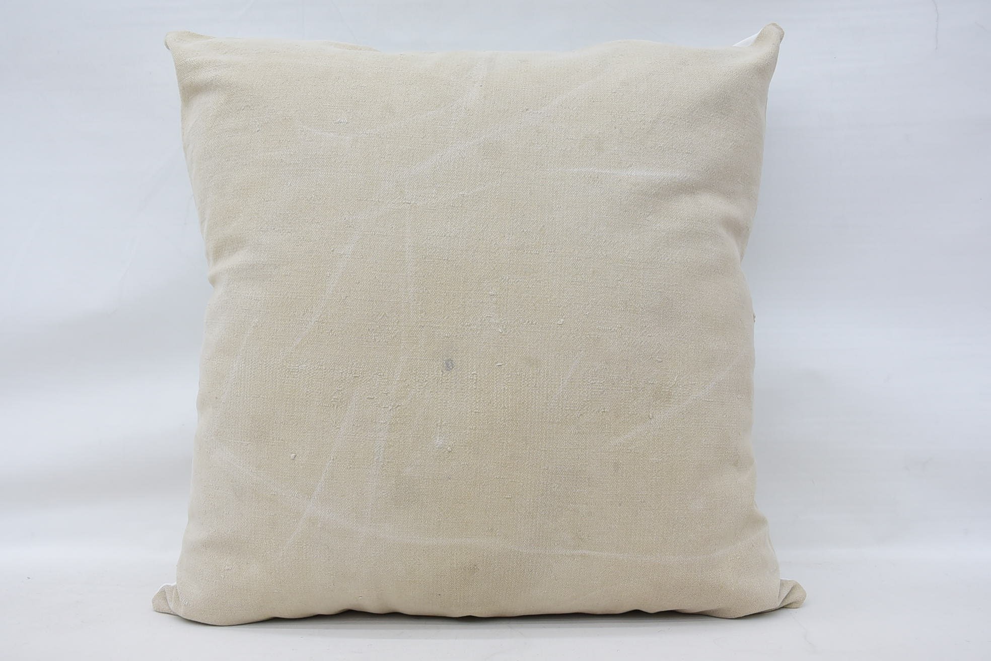 Natural Pillow Cover, Sofa Bolster Cushion, Home Decor Pillow, Gift Pillow, Vintage Kilim Throw Pillow, 32"x32" Beige Cushion Case