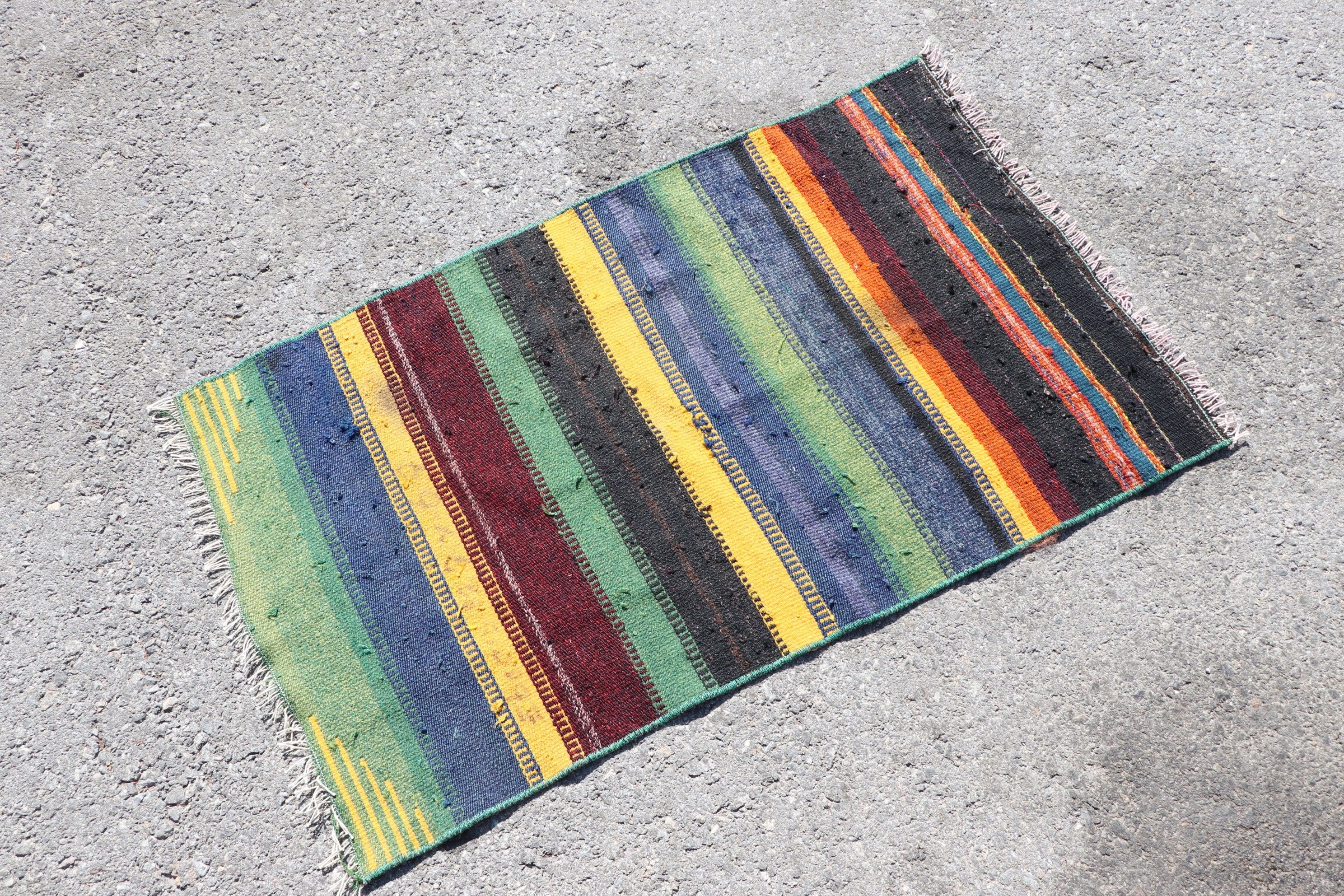 Yeşil Antika Halı, Oryantal Halılar, Giriş Halısı, Kilim, Vintage Halılar, 2.1x3.4 ft Küçük Halı, Çocuk Halısı, Türk Halısı, Etnik Halılar