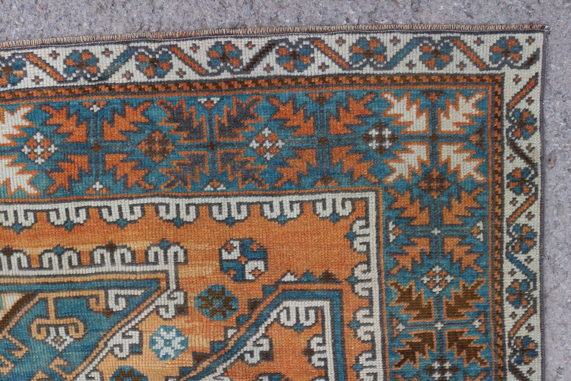 Salon Rug, Dining Room Rug, Office Rugs, Cool Rug, Orange Kitchen Rug, Vintage Rug, Turkish Rug, 6.3x9.9 ft Large Rug