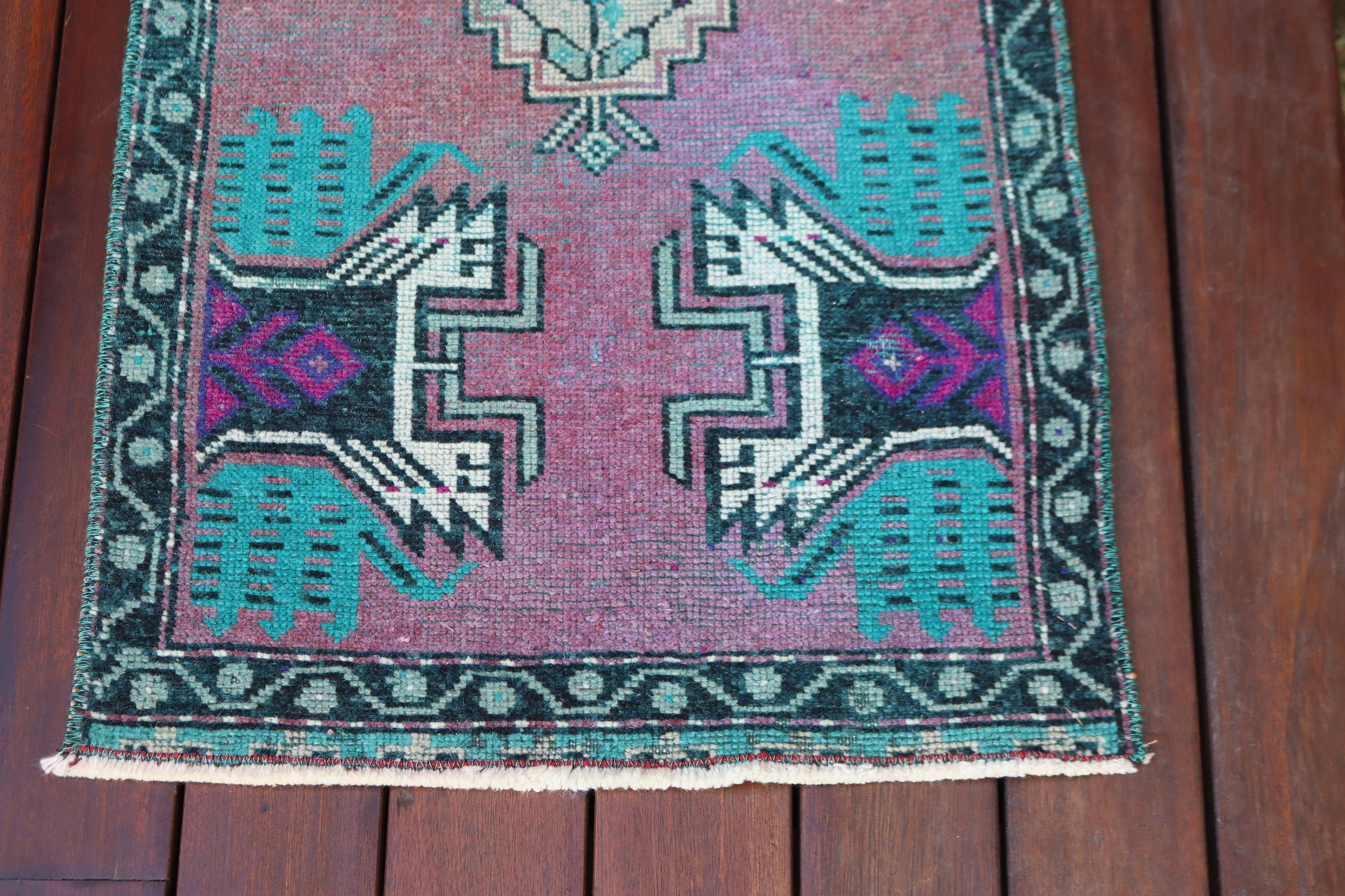 Home Decor Rug, Turkish Rugs, Vintage Rugs, Statement Rugs, Small Vintage Rugs, Nursery Rug, Purple Modern Rugs, 1.5x3.4 ft Small Rugs