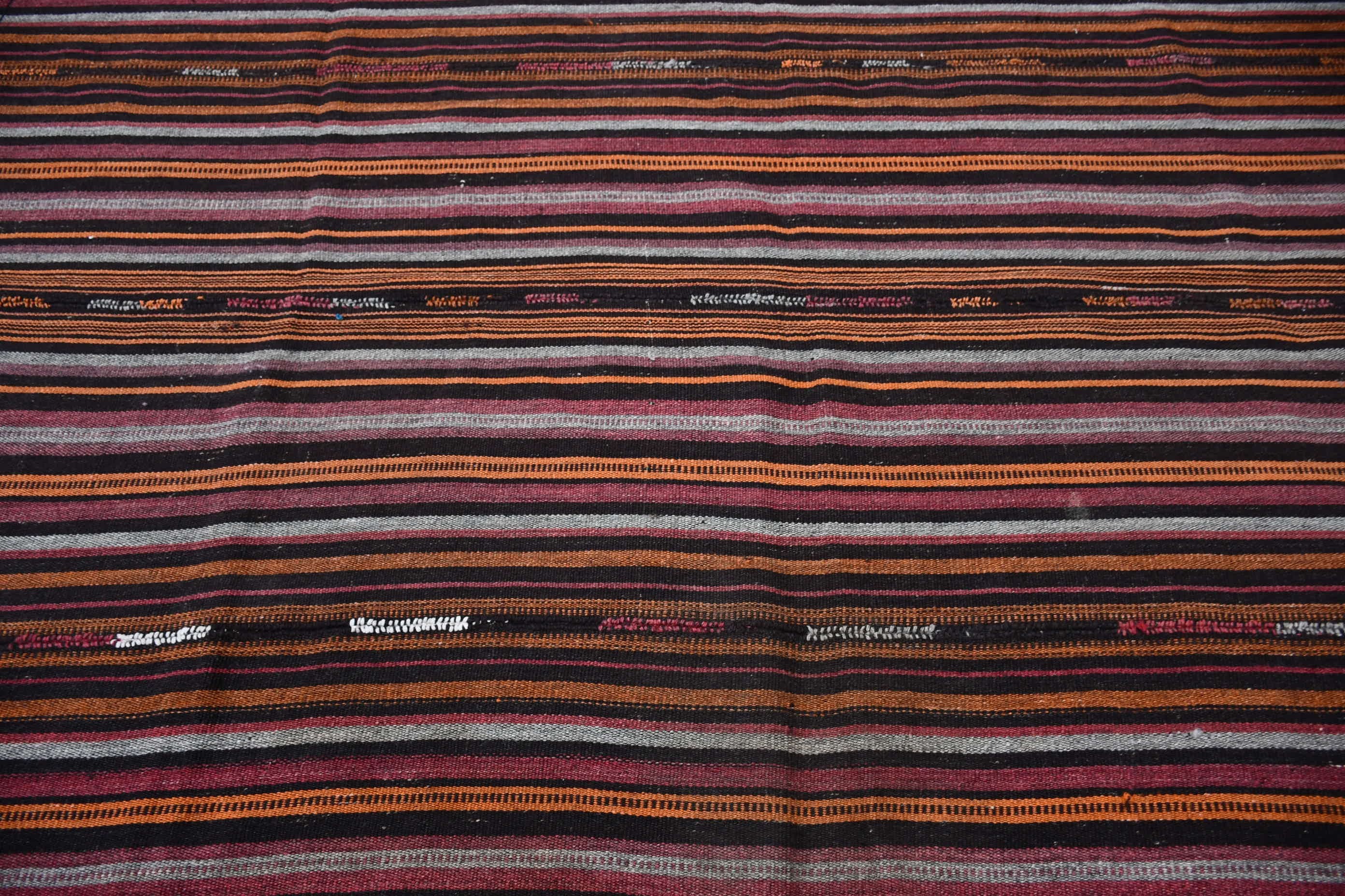 Turkish Rug, Vintage Rug, 5.9x8.5 ft Large Rugs, Salon Rug, Bedroom Rug, Brown Antique Rug, Home Decor Rug, Dorm Rug, Kilim, Oriental Rugs