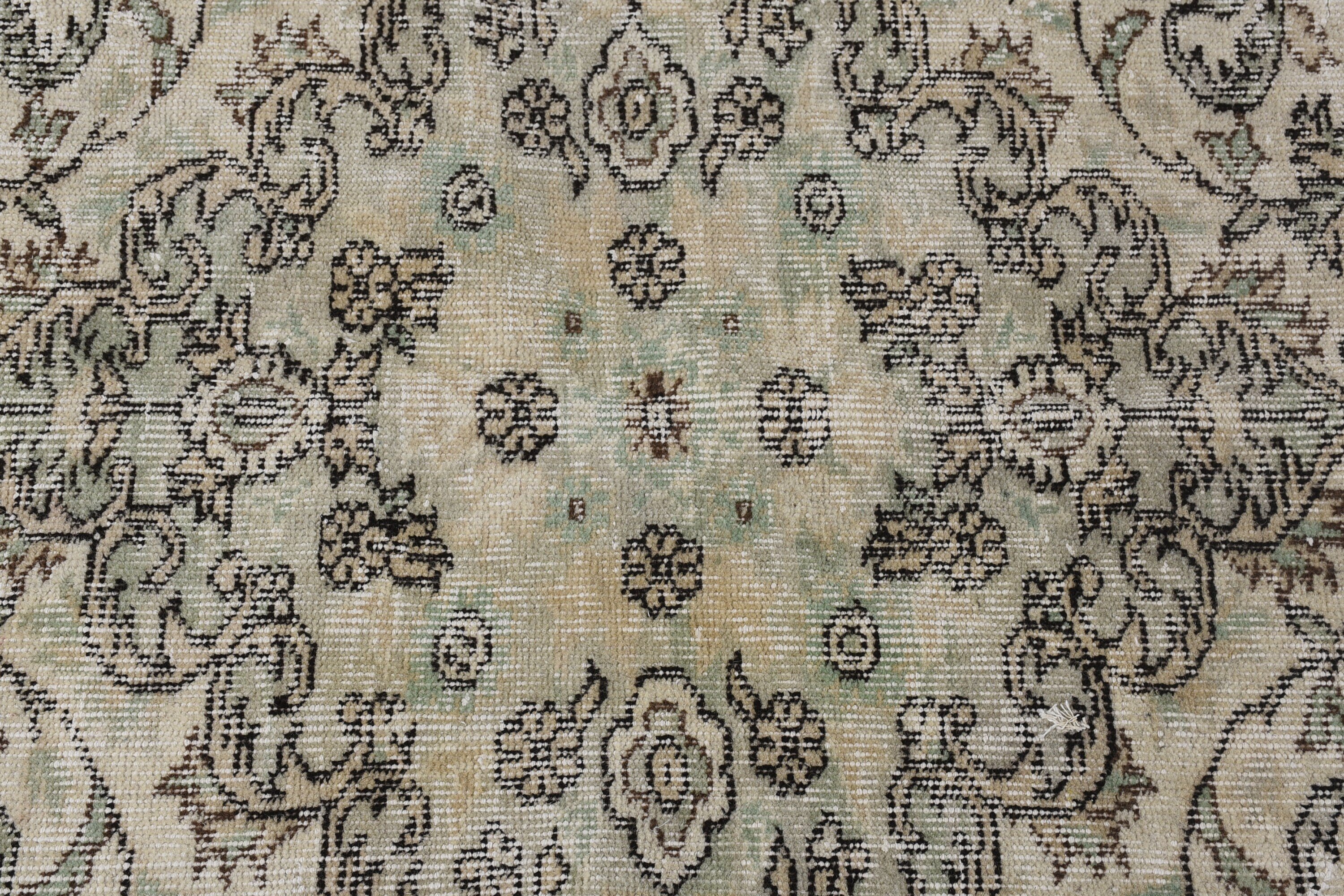 Dining Room Rugs, Anatolian Rug, Turkish Rugs, Green Antique Rug, Organic Rug, Floor Rugs, 6.1x9.1 ft Large Rug, Bedroom Rug, Vintage Rugs