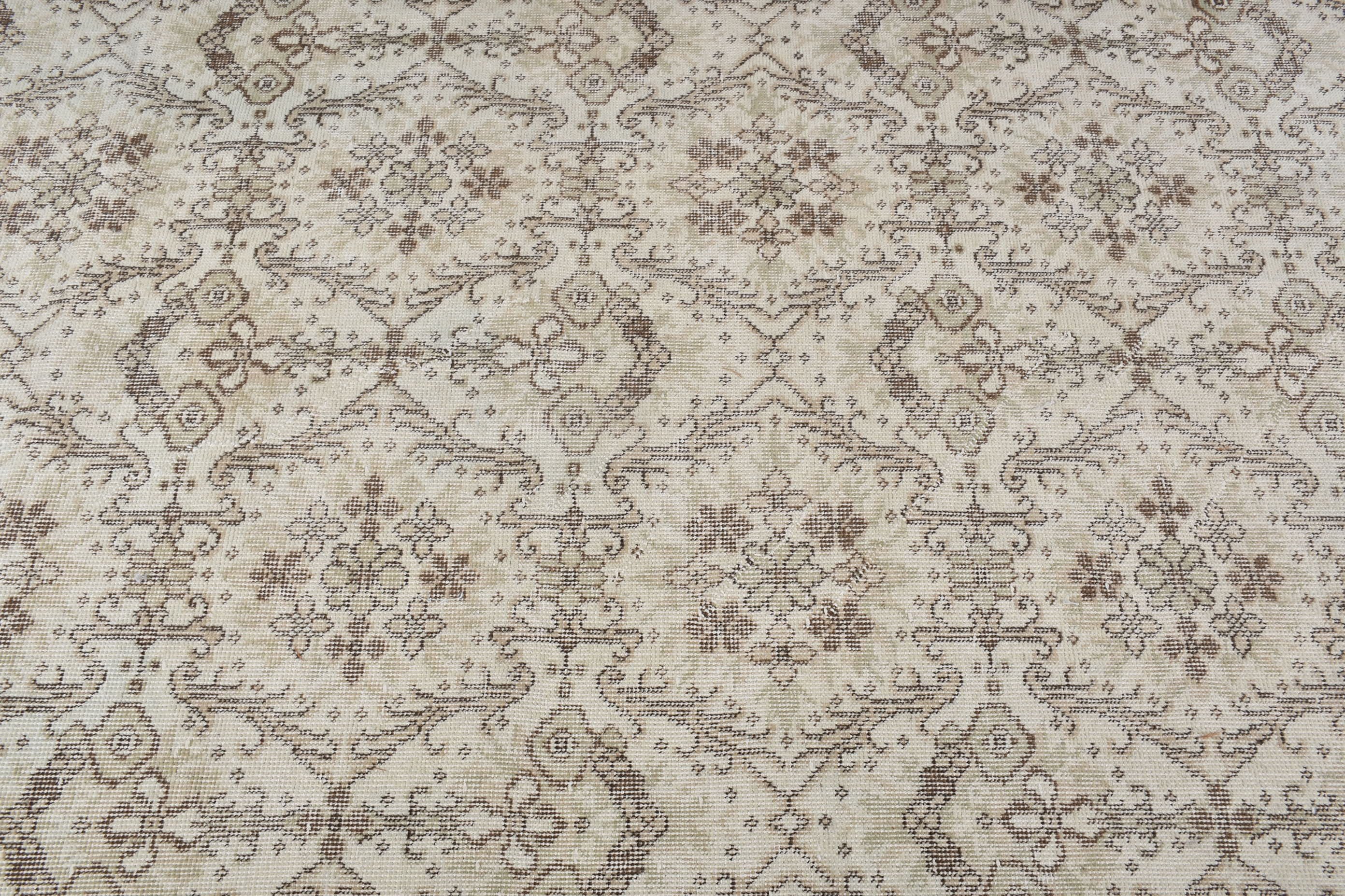 Moroccan Rugs, Rugs for Floor, Turkish Rug, Beige Cool Rug, Kitchen Rug, Vintage Rugs, 3.9x7.1 ft Area Rug, Dining Room Rug, Floor Rug
