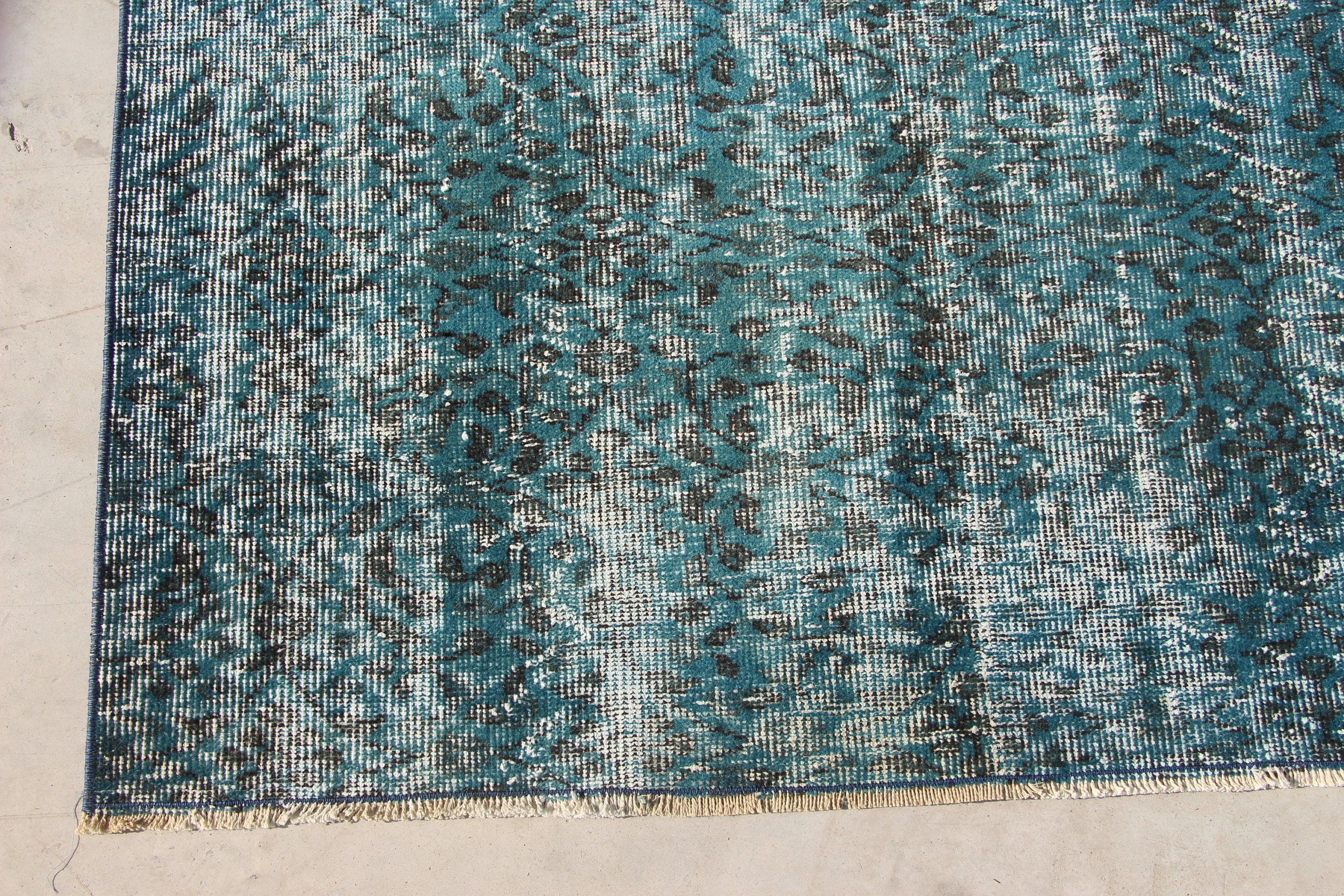 Türk Halısı, Ev Dekor Halısı, Mavi Yatak Odası Halısı, Vintage Halılar, Çocuk Odası Halısı, Oryantal Halı, 4x6.7 ft Alan Halısı, Yemek Odası Halıları, Soluk Halı