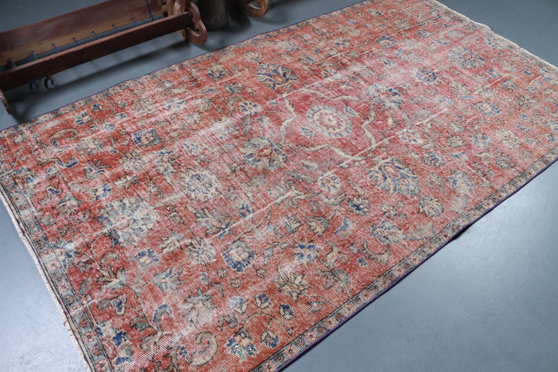 Antique Rugs, Living Room Rugs, Moroccan Rug, Red Anatolian Rug, Vintage Rug, Bedroom Rugs, Turkish Rug, 4.8x8.4 ft Large Rug, Outdoor Rug