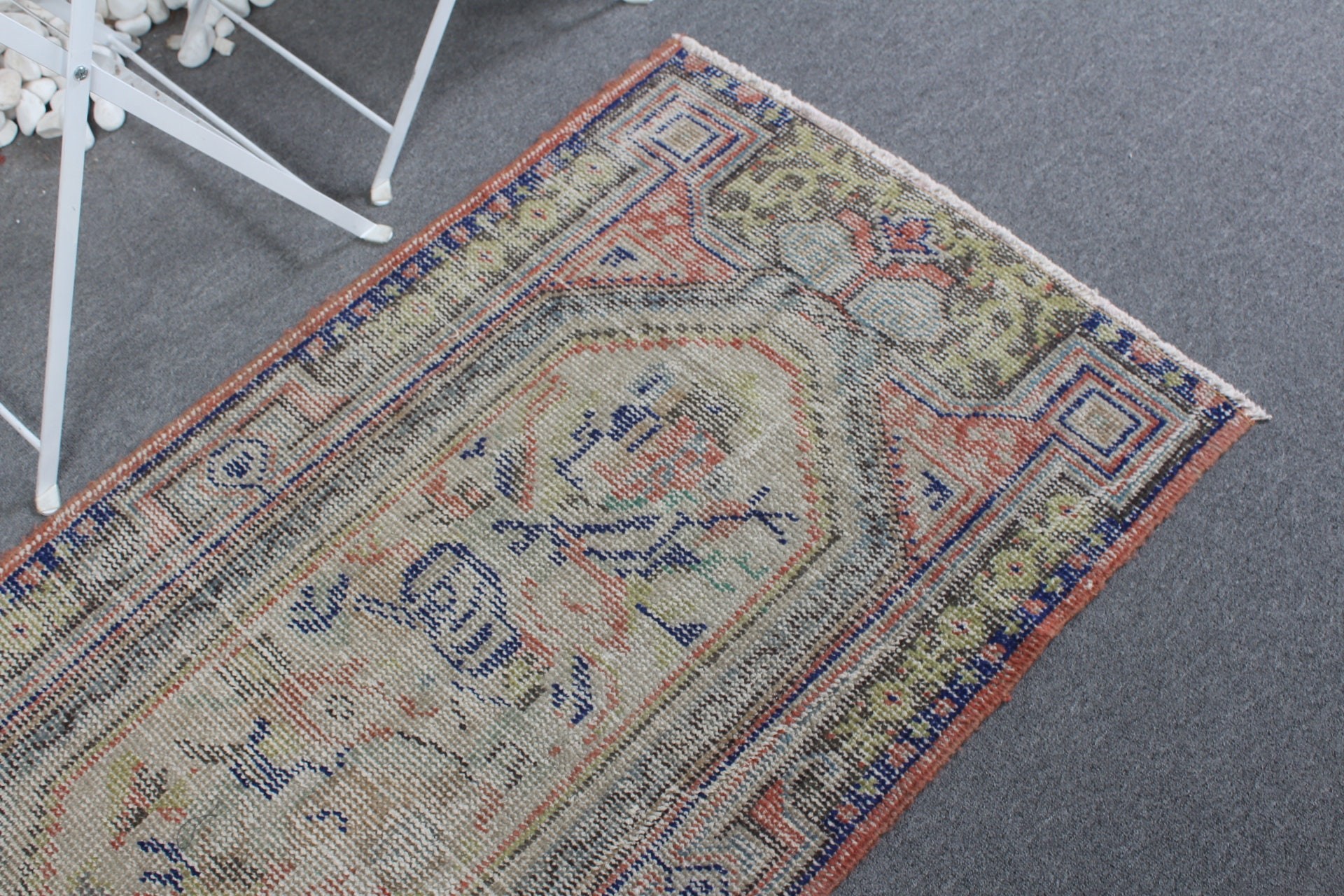 Vintage Rug, Bedroom Rug, Designer Rug, Turkish Rugs, Beige Floor Rugs, 2.5x4.7 ft Small Rugs, Anatolian Rug, Oriental Rugs, Car Mat Rugs