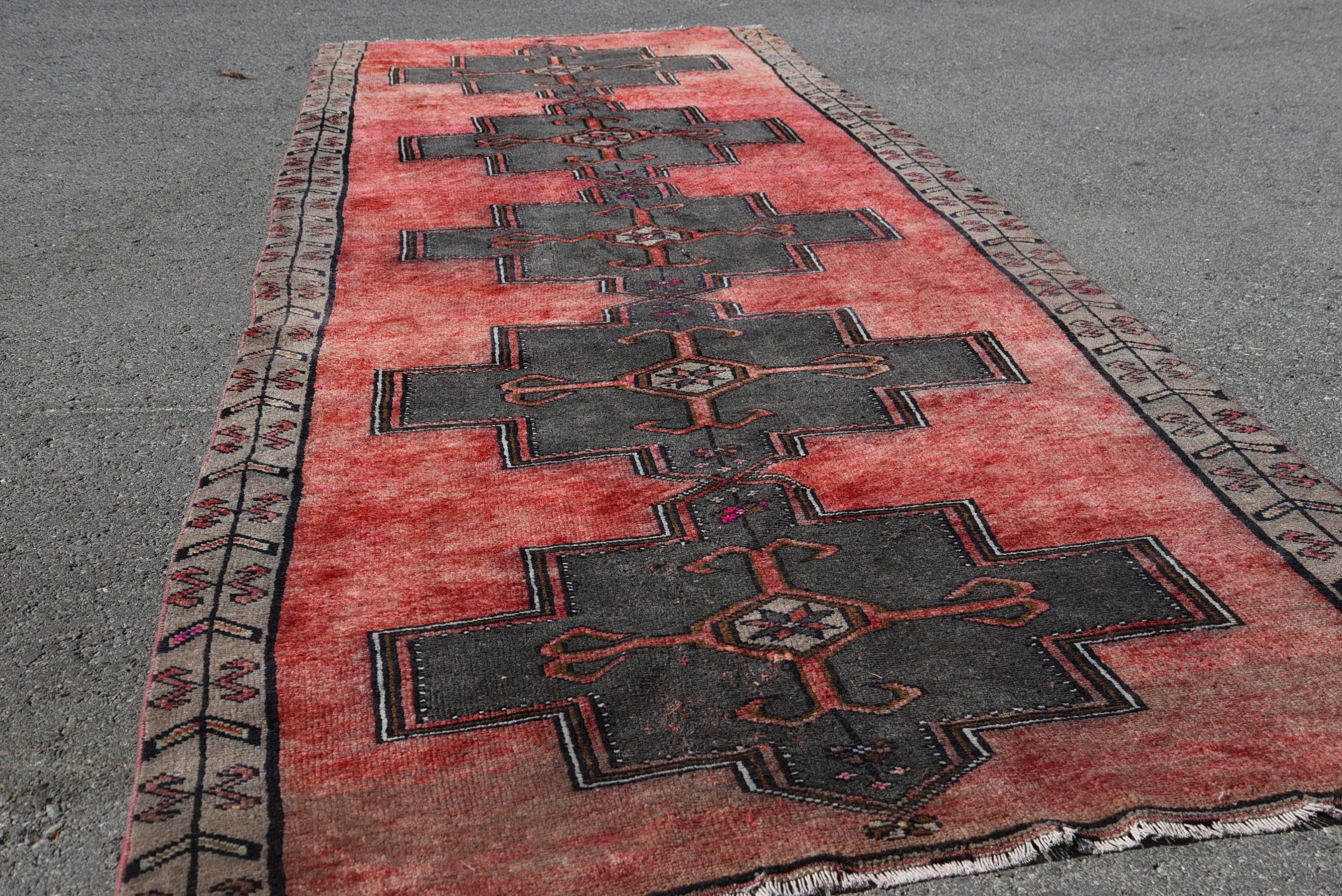 Etnik Halı, Vintage Halı, 4.5x12.3 ft Runner Halı, Boho Halı Runner Halıları, Yer Halısı, Merdiven Halısı, Koridor Halıları, Türk Halısı, Ev Dekorasyonu Halısı