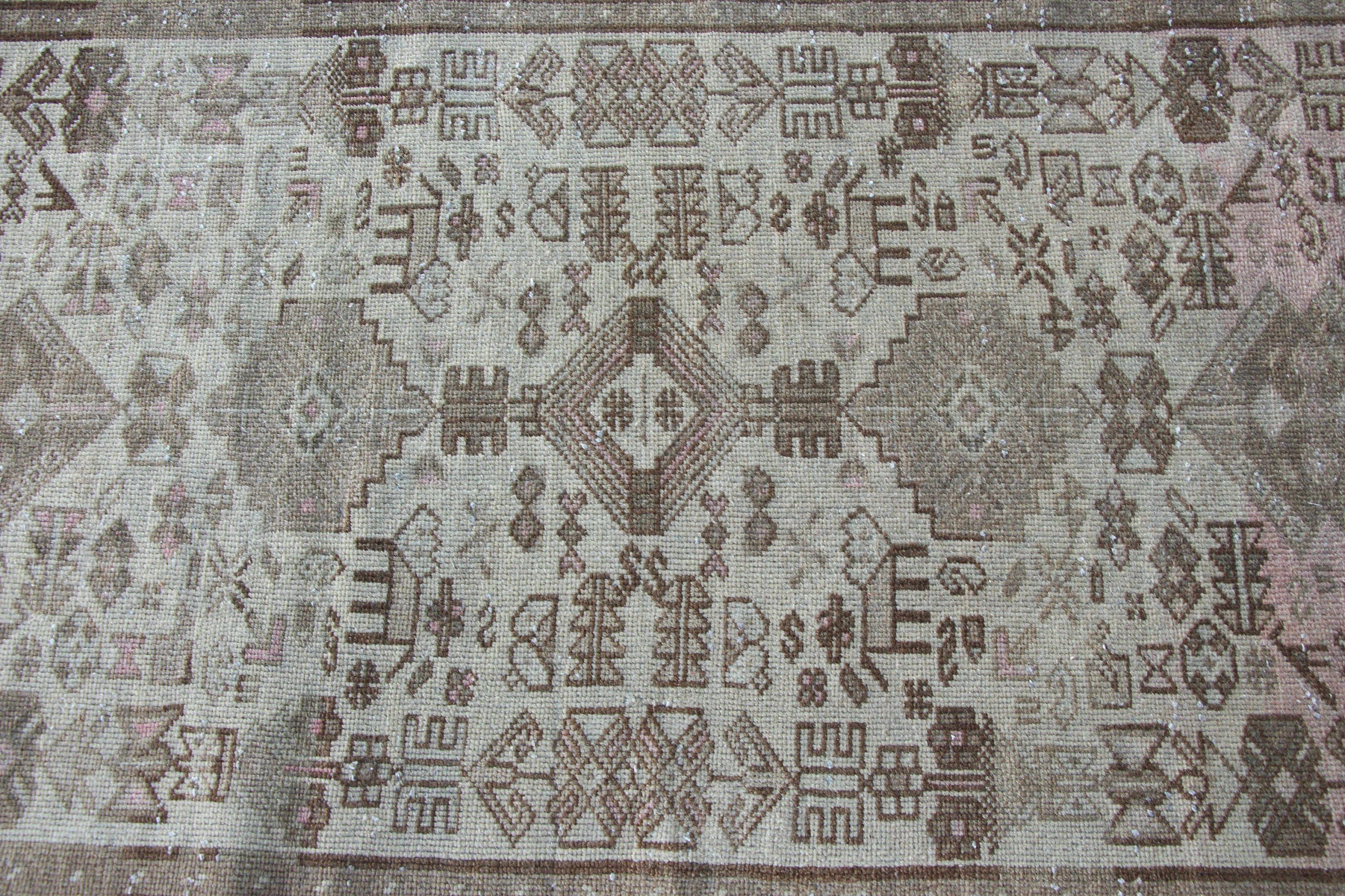 Home Decor Rugs, Nursery Rug, Entry Rugs, Bright Rug, 2.7x6.4 ft Accent Rug, Bedroom Rugs, Vintage Rug, Beige Anatolian Rugs, Turkish Rug