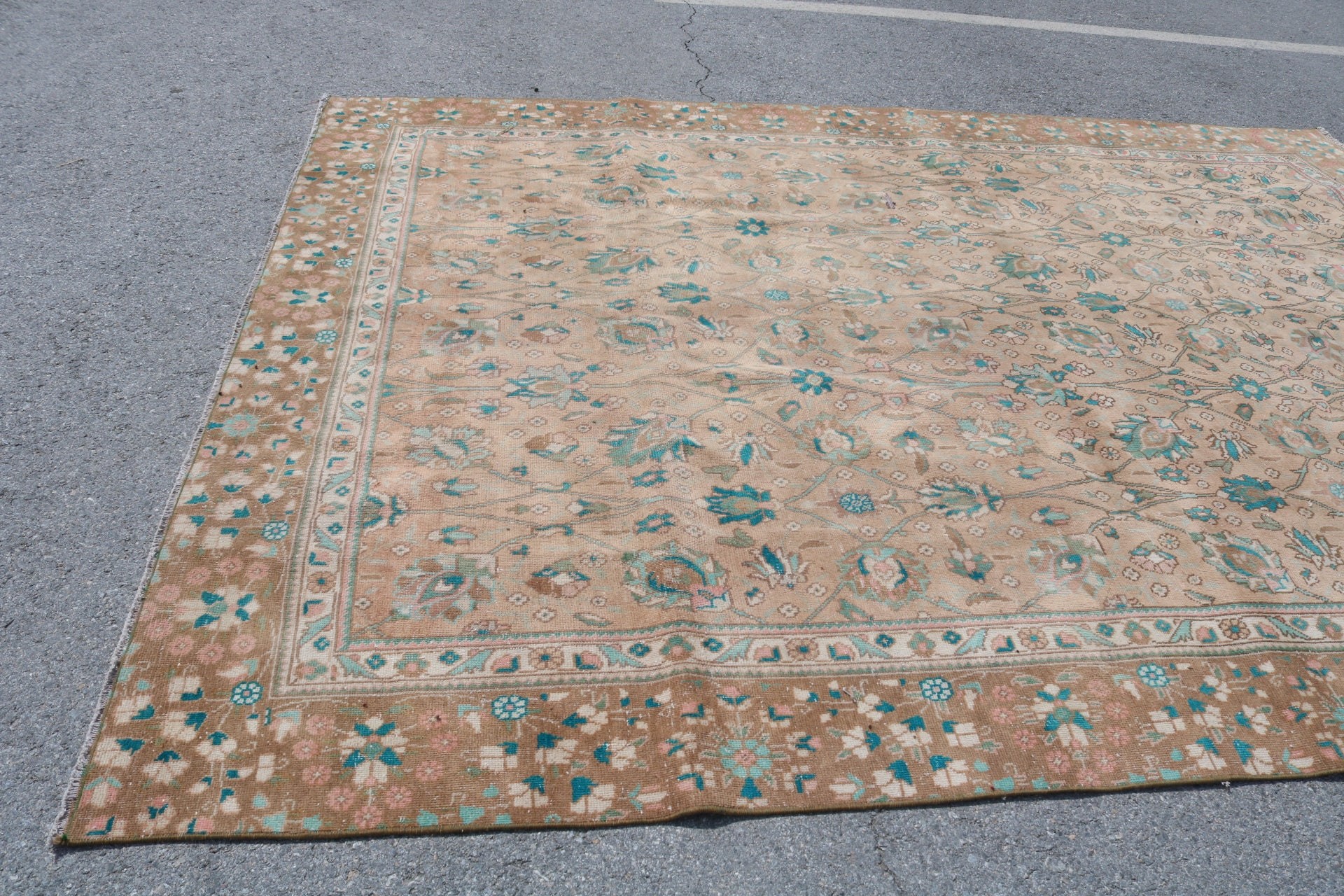 Salon Halı, Salon Halı, Türk Halı, Uşak Halı, 275x357 cm Büyük Halı, Salon Halı, Salon Halı, Bronz Ev dekoru Halı, Salon Halı, Salon Halı