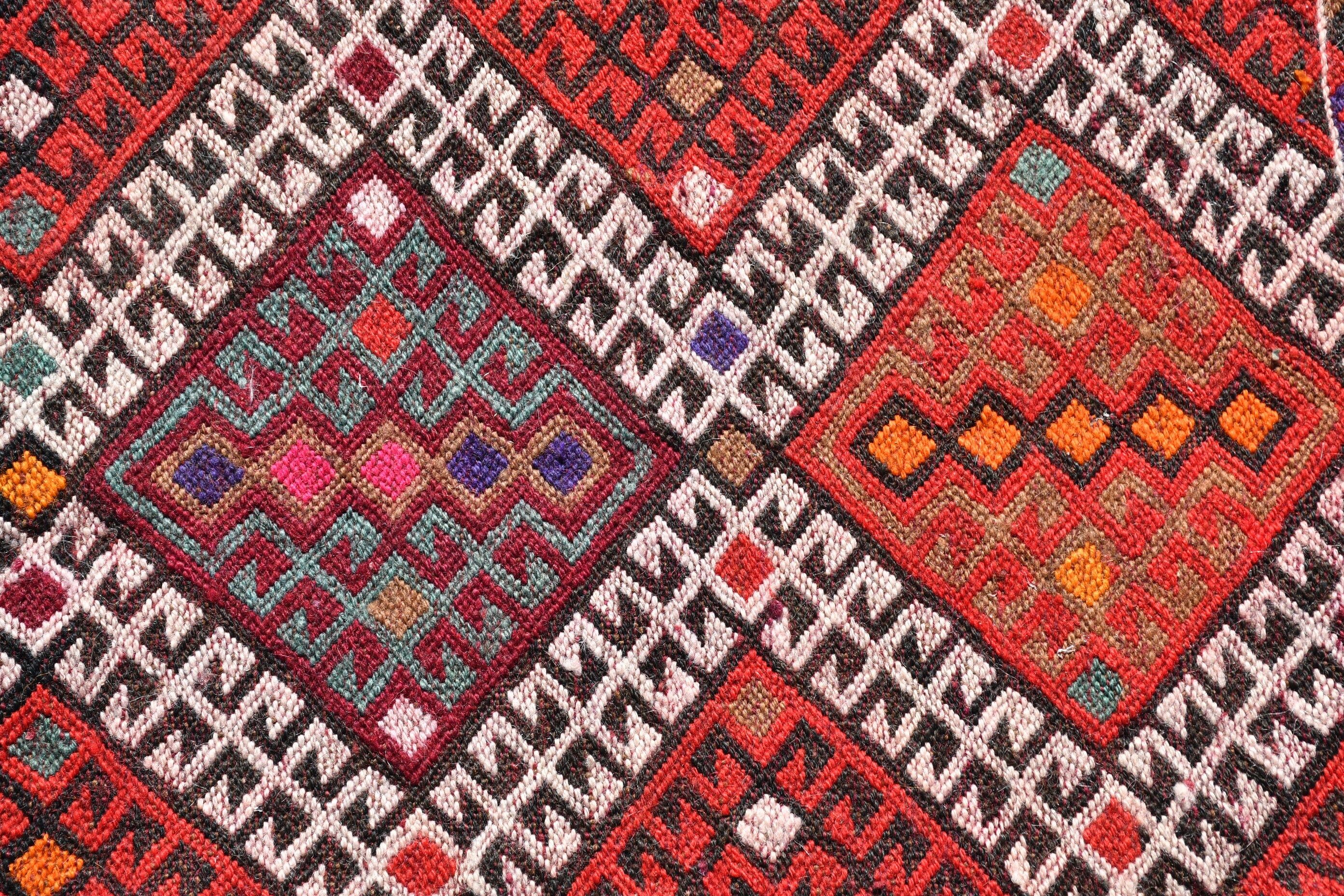 Yatak odası Kilim, Giriş Kilim, Antik Kilim, Türk Kilim, Paspas Kilim, Kırmızı Renkli Kilim, 48x67 cm Küçük Kilim, Duvar Kilim